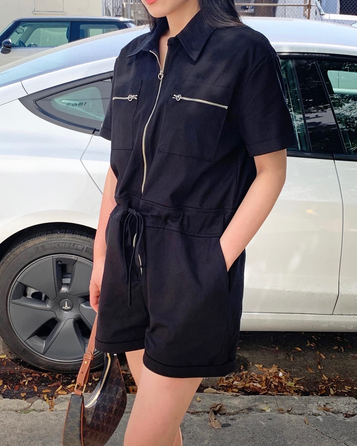 Zip Up Romper