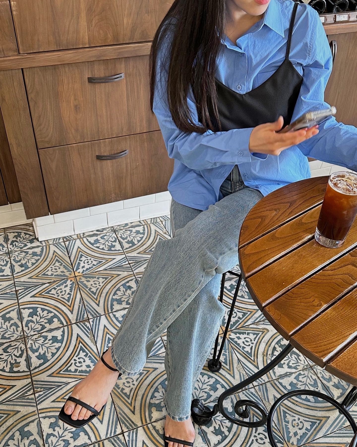Straight Fit Recycled Denim Pants