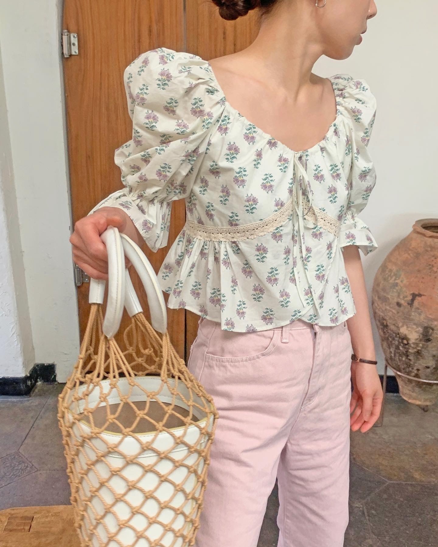 Pink Denim Pants