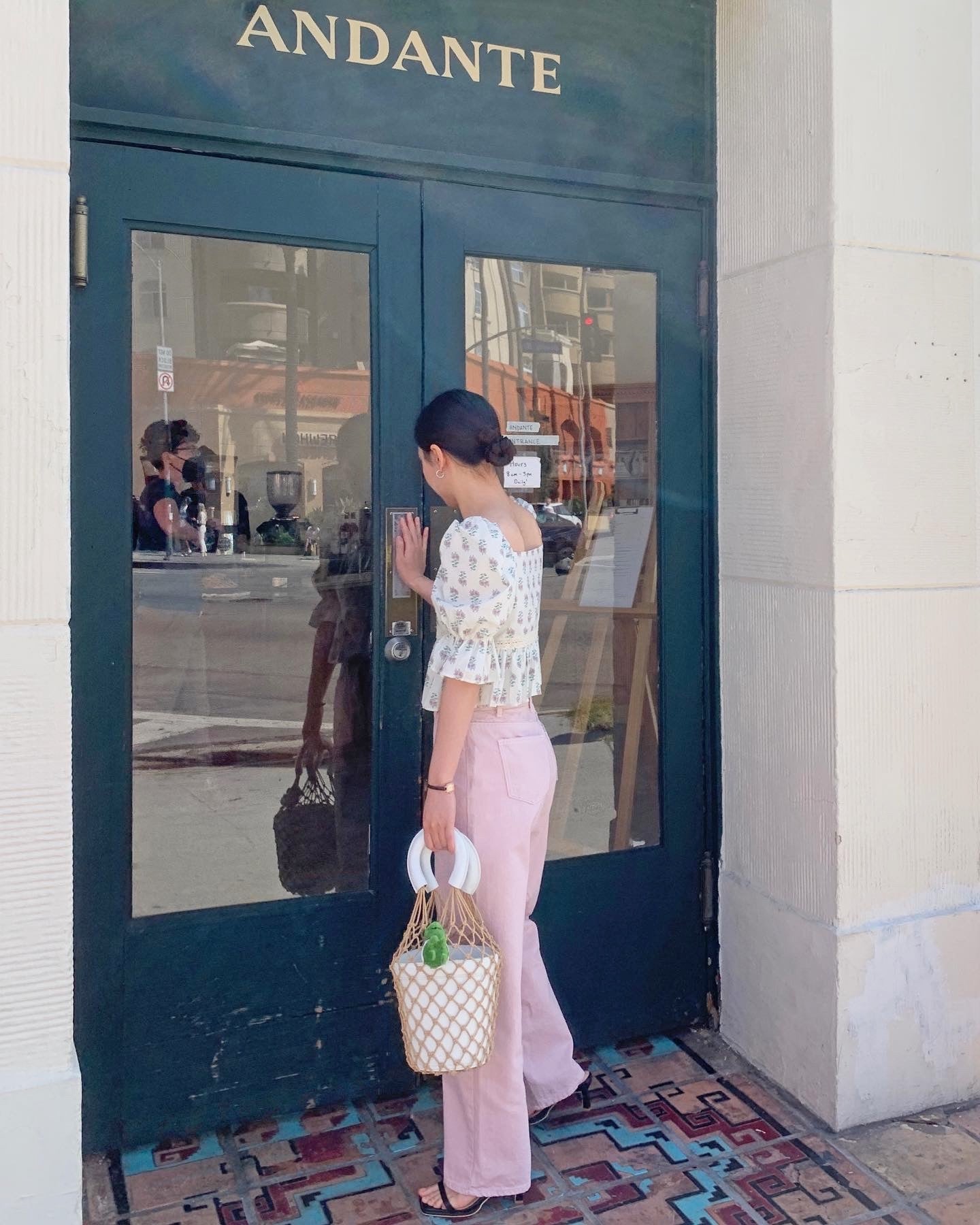 Pink Denim Pants