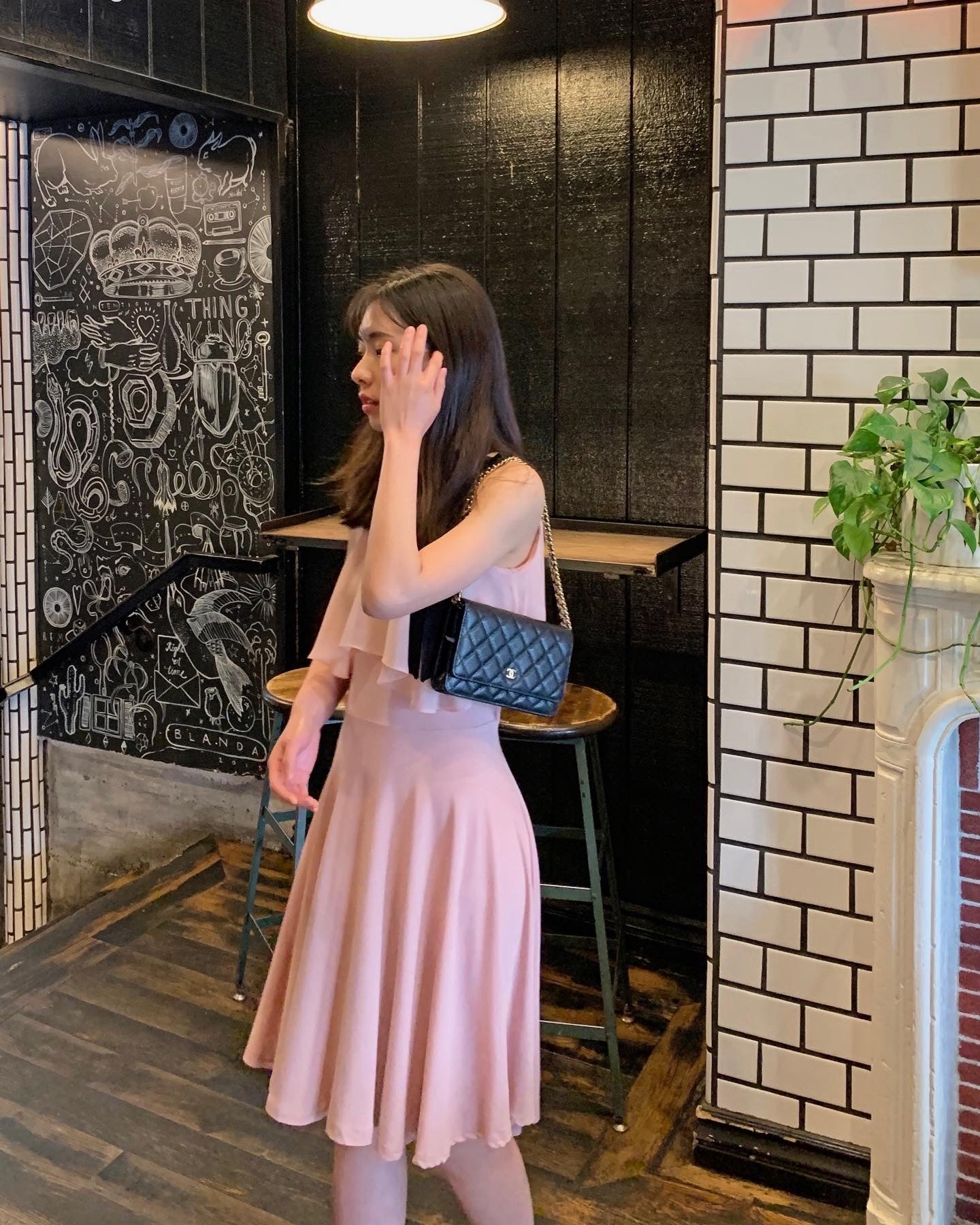 Halter Neck Ribbon Dress