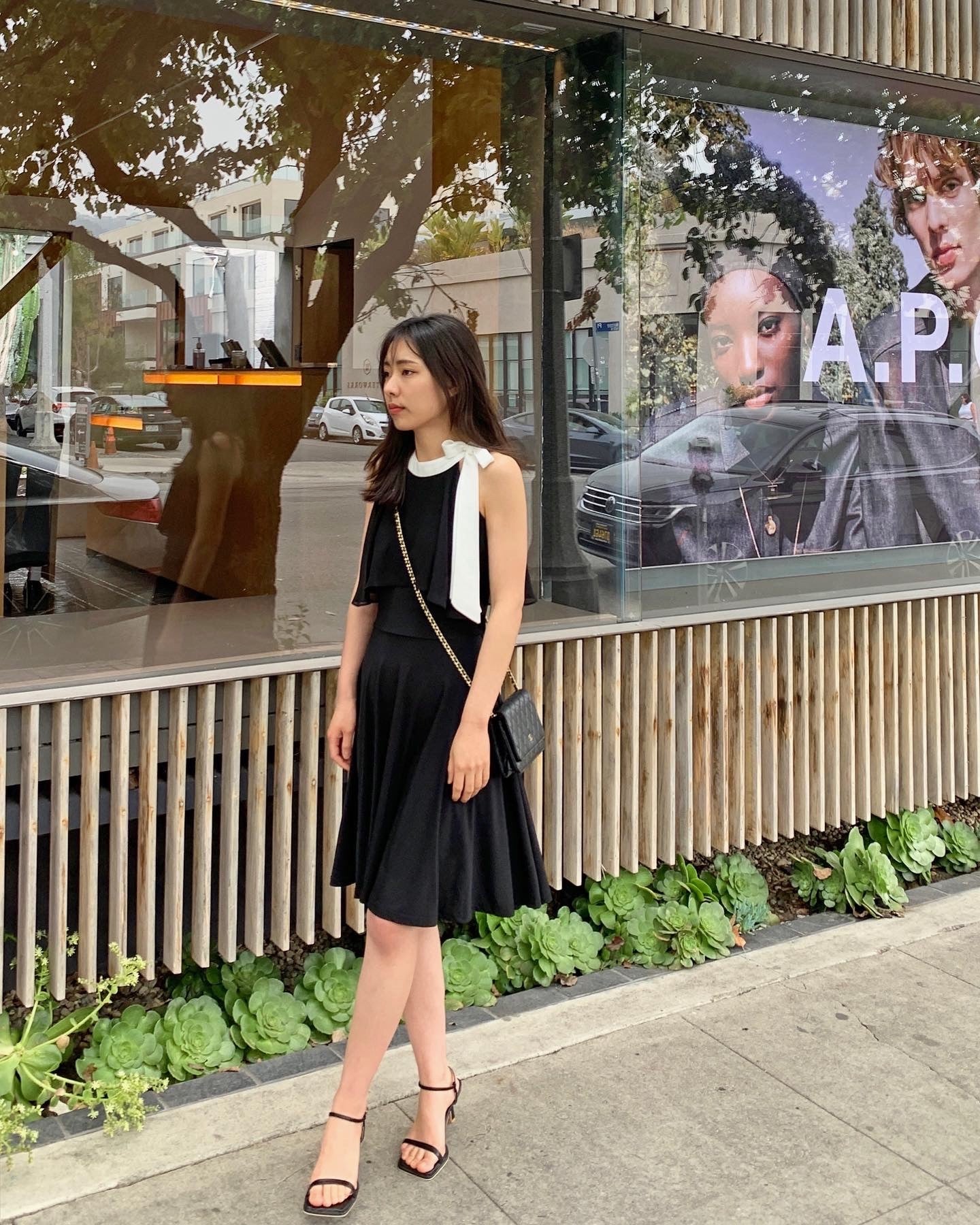 Halter Neck Ribbon Dress