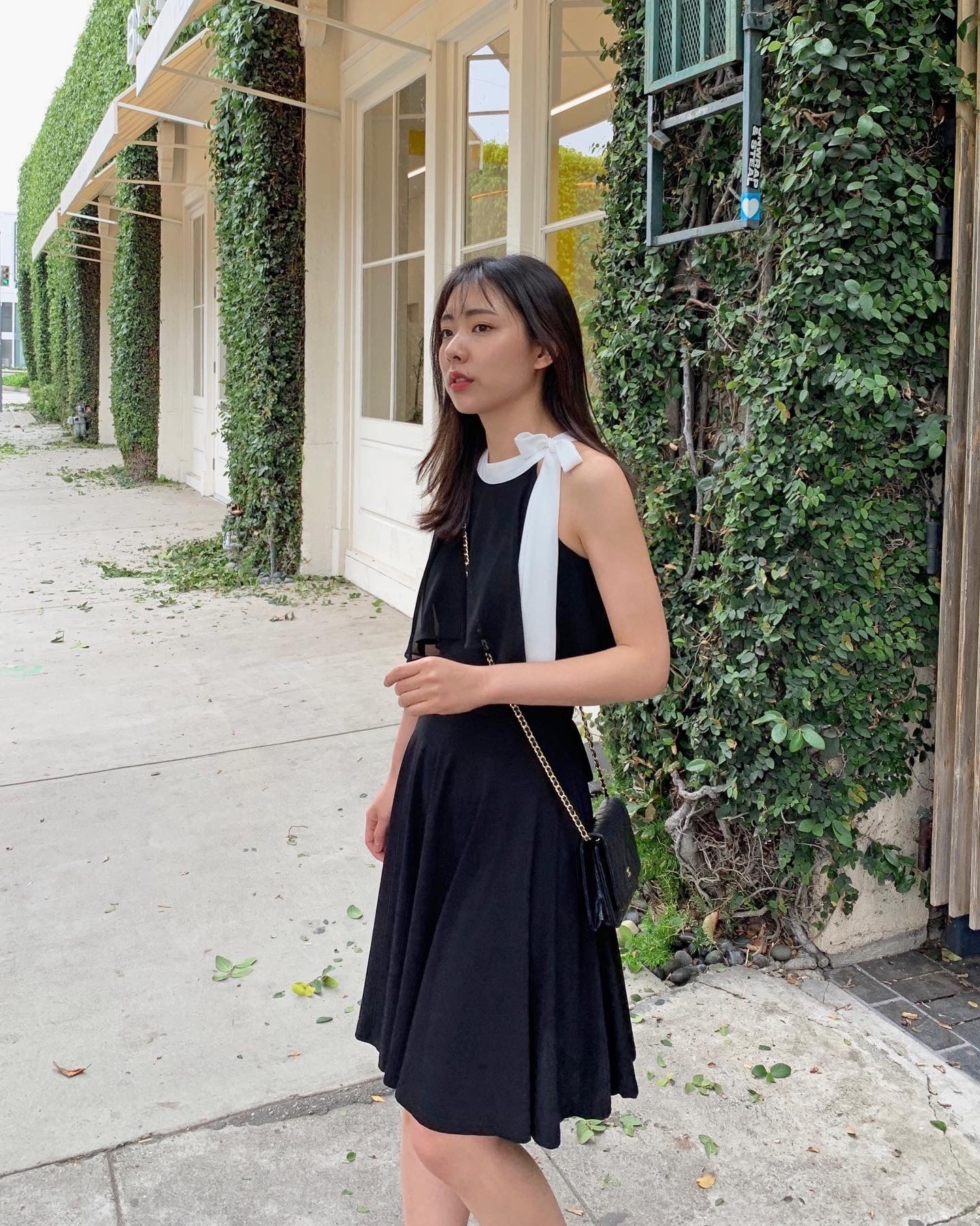 Halter Neck Ribbon Dress