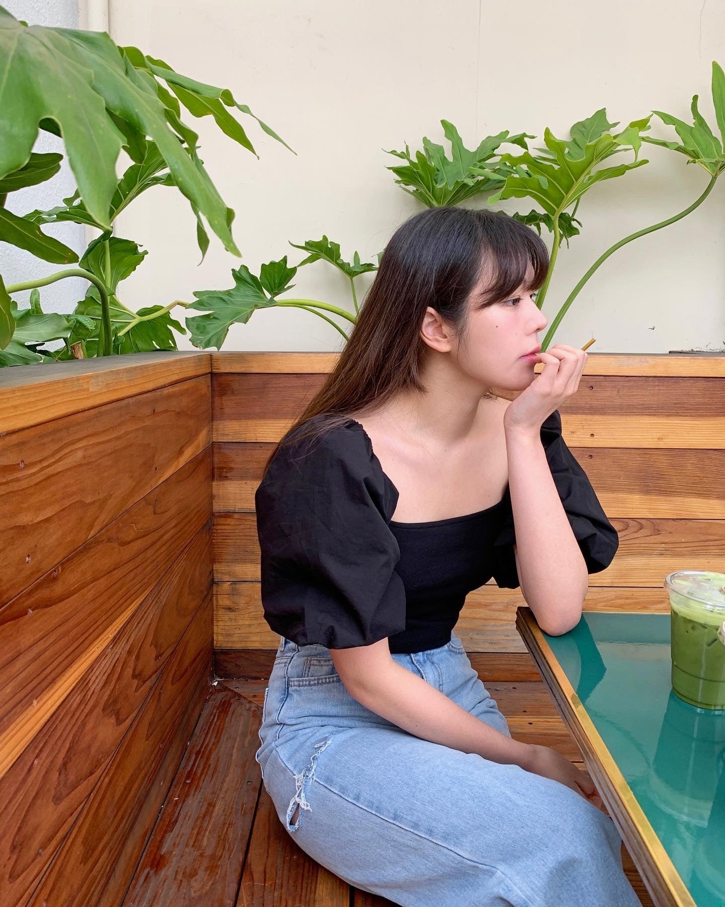 Puff Shoulder On/Off Blouse