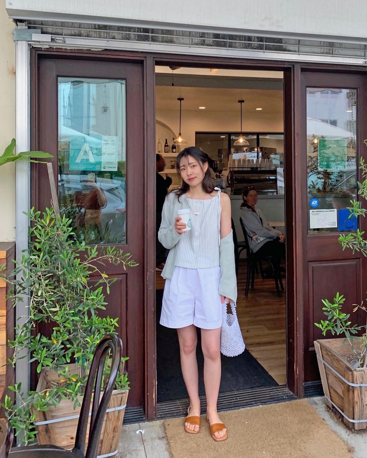 Striped Drawstring Blouse