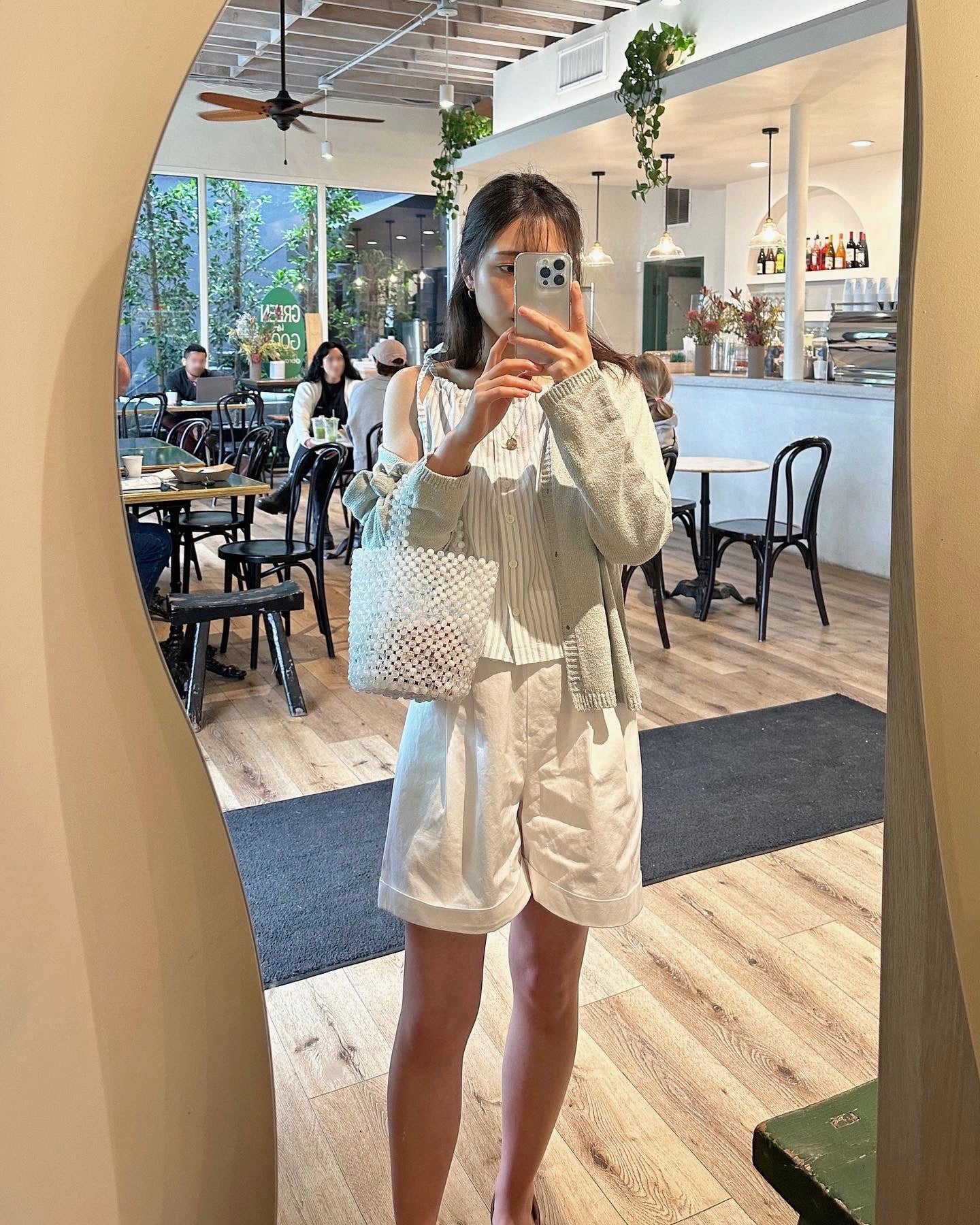 Striped Drawstring Blouse