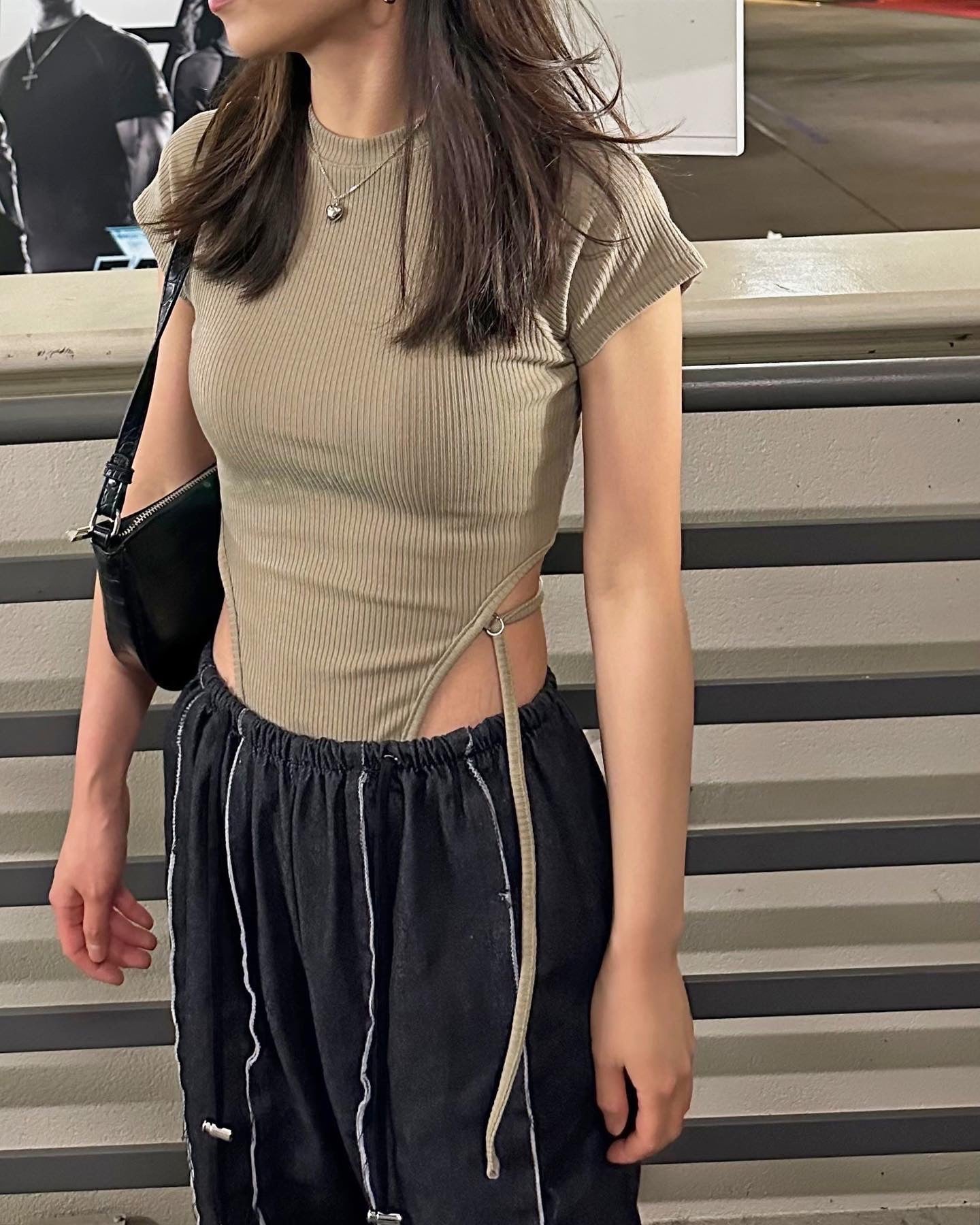 String Cropped Top