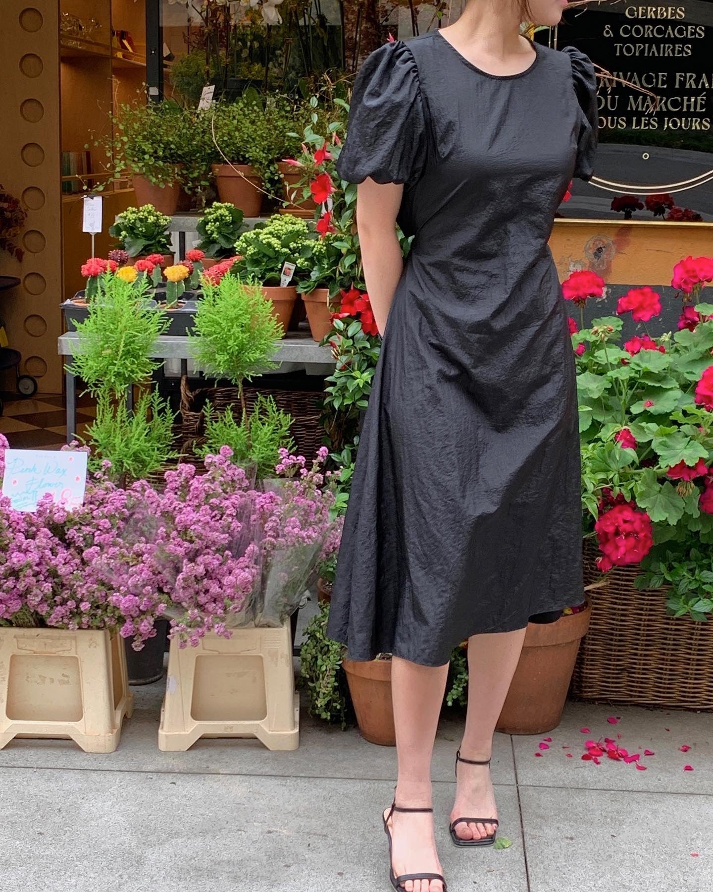 Drawstring Back Dress
