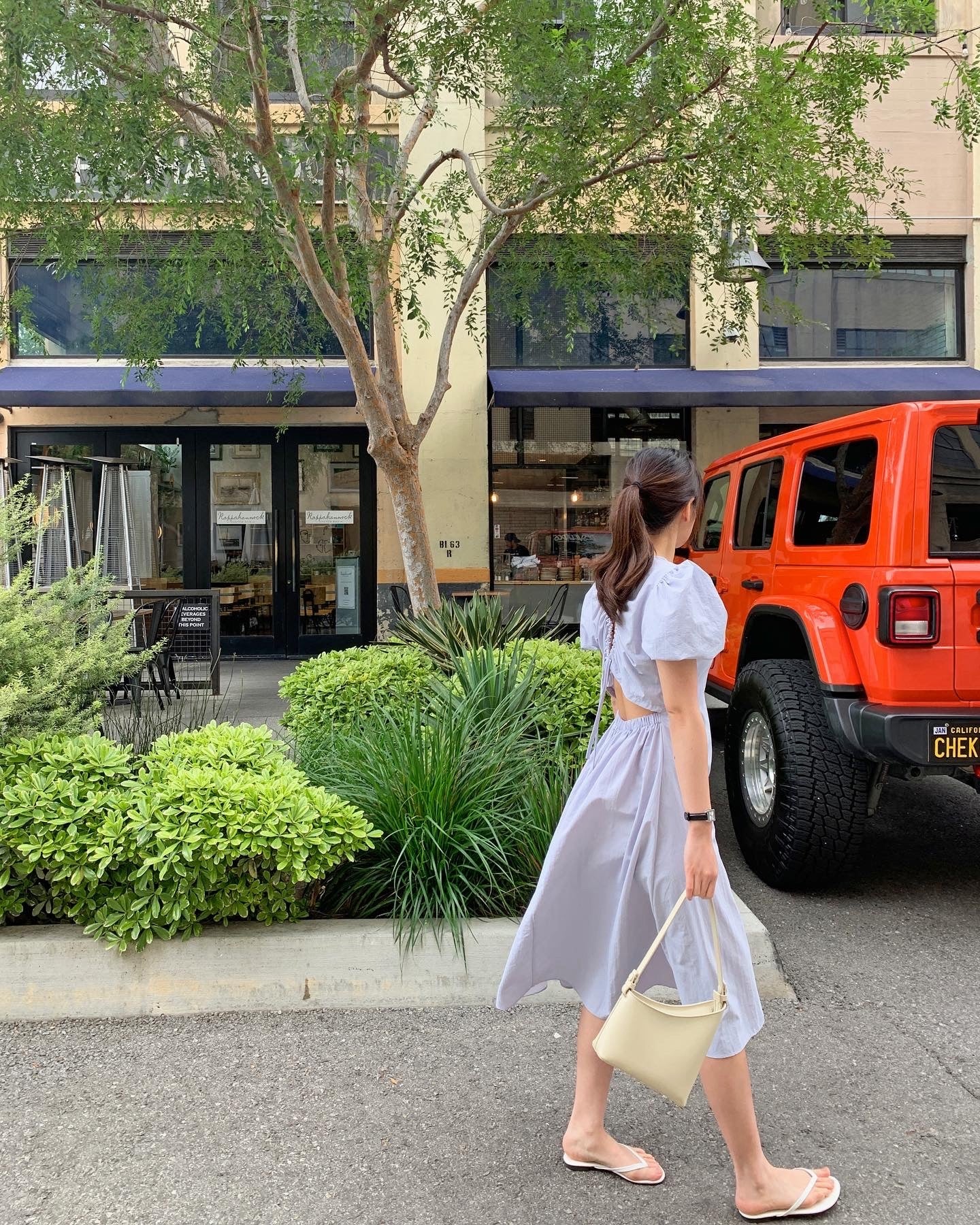 Drawstring Back Dress