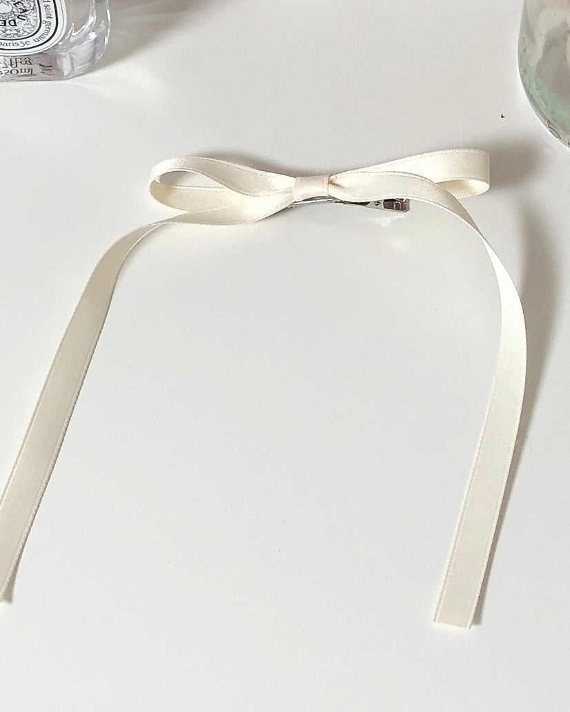 Satin Ribbon Long Hair Pin Set of 2