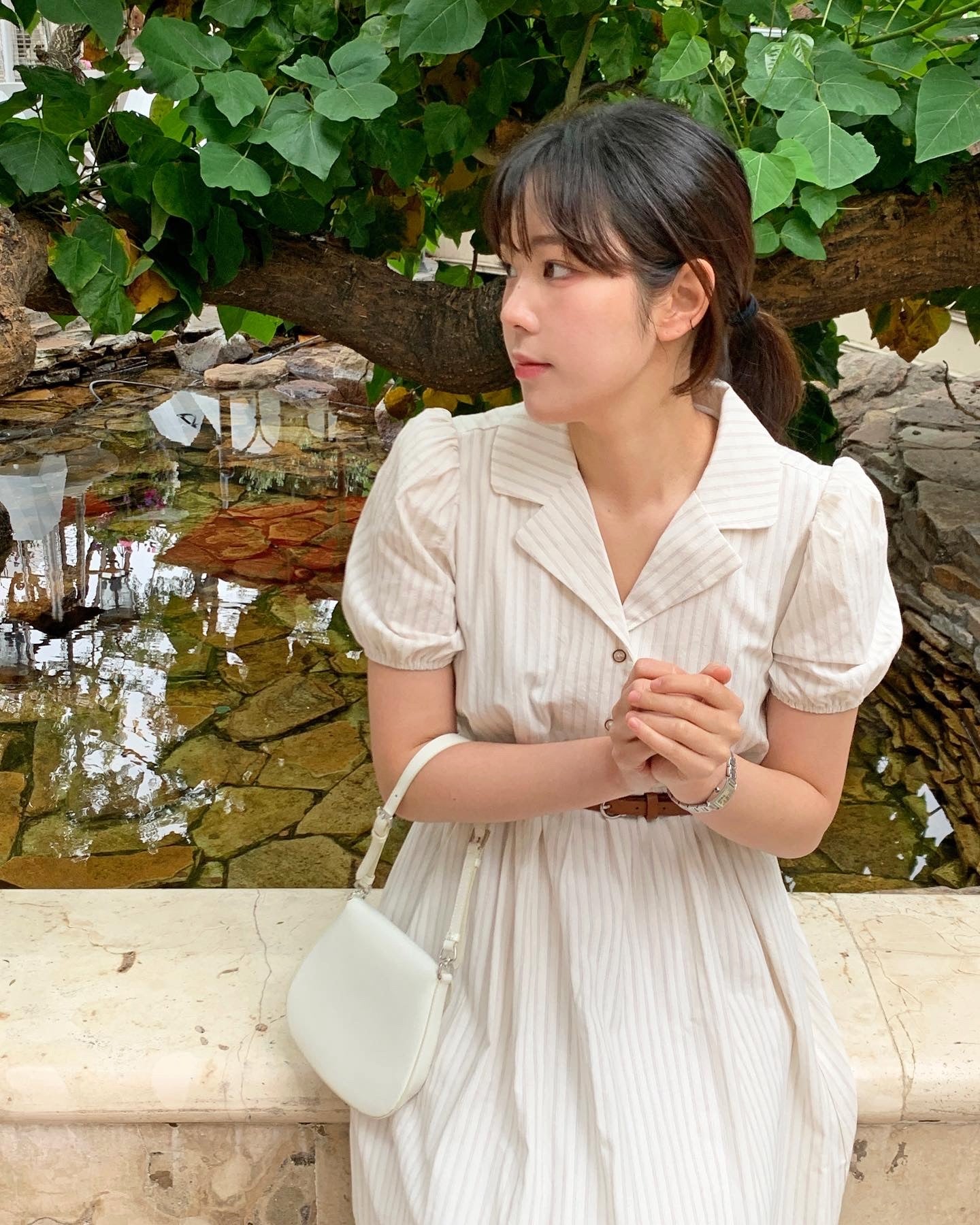 Striped Belt Dress