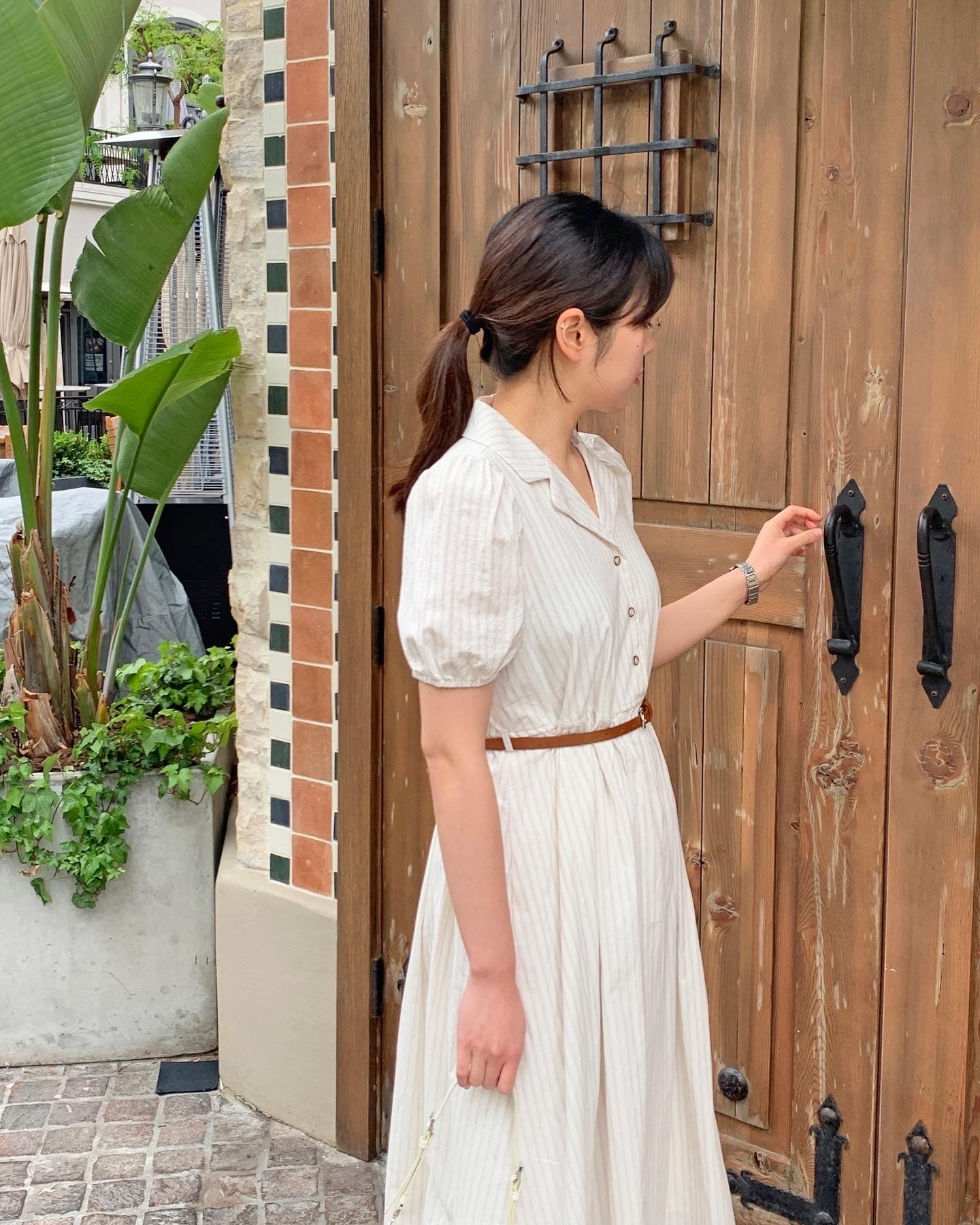 Striped Belt Dress