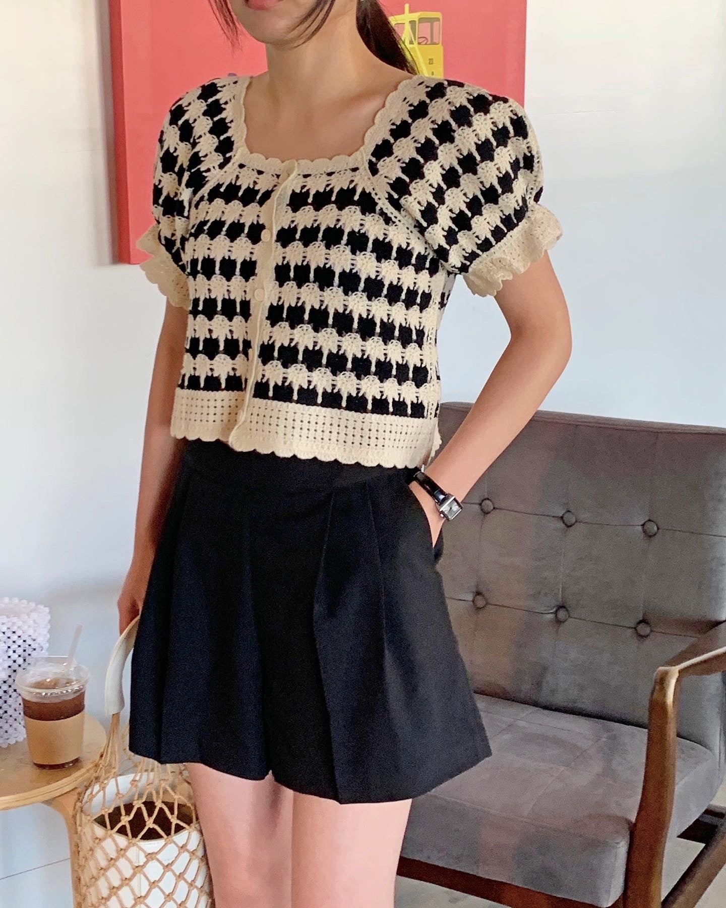 Crochet Cropped Cardigan