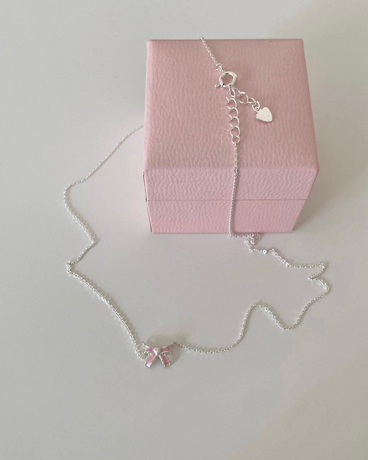 925 Silver Colored Ribbon Necklace