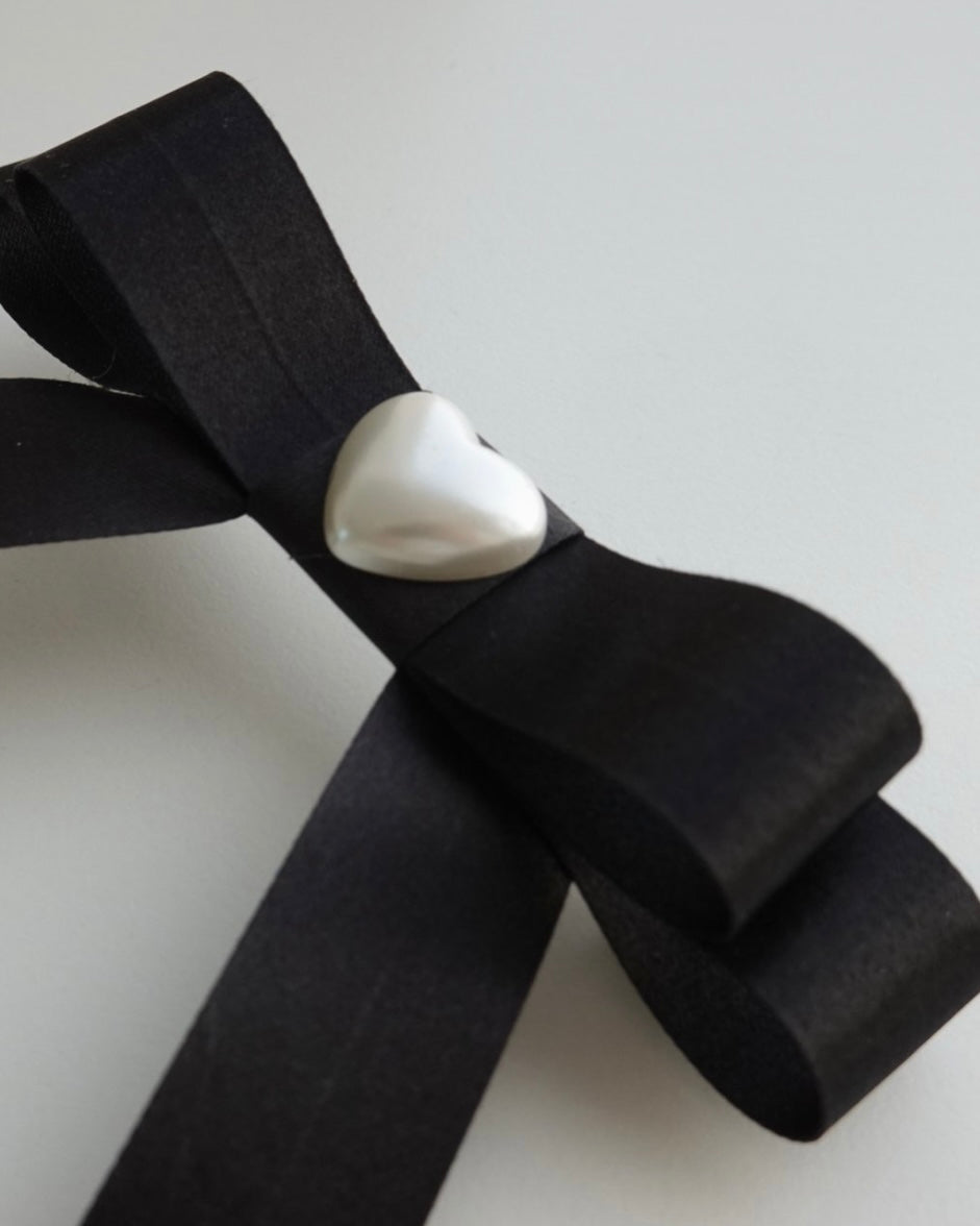 Aurora Heart Ribbon Pin