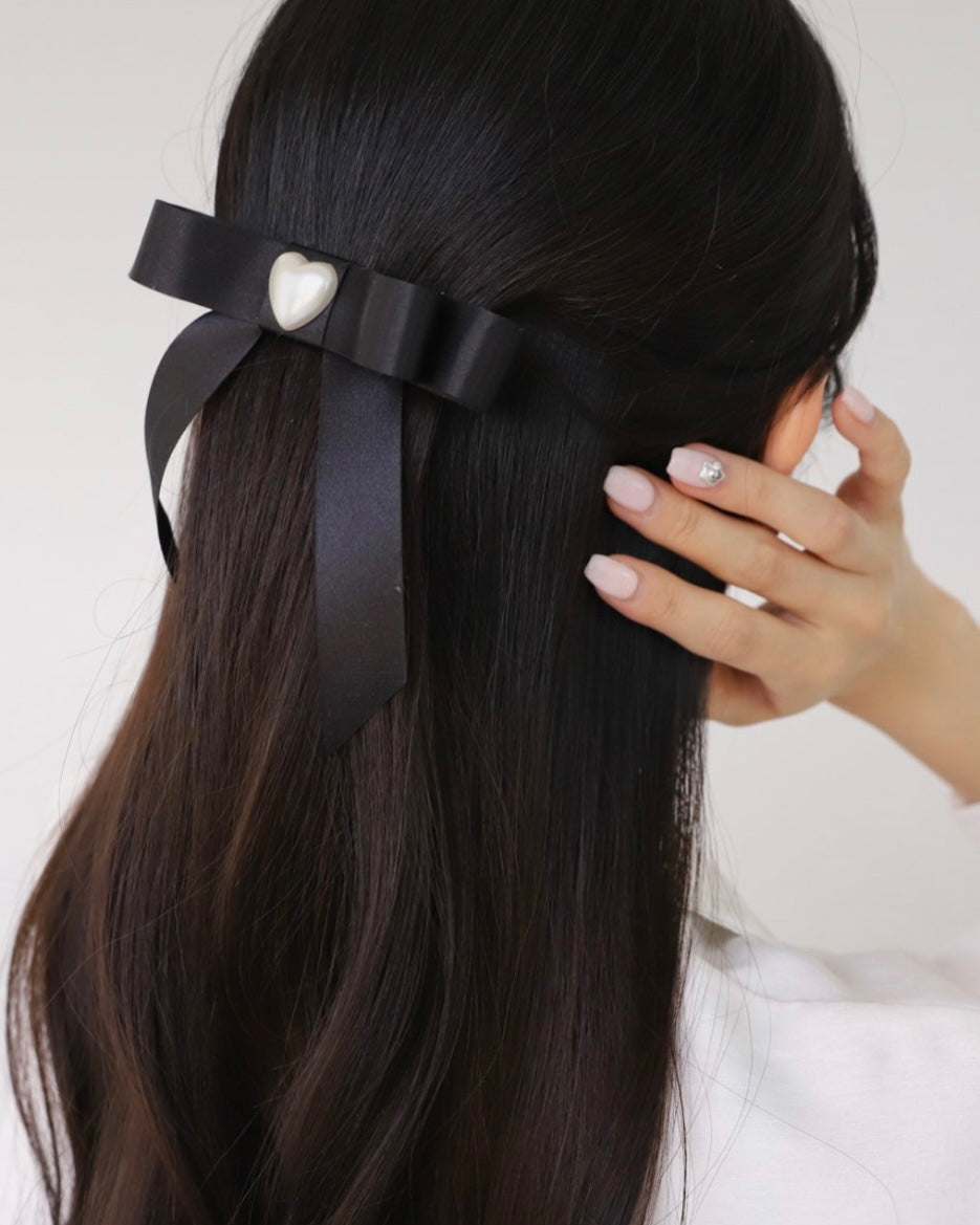 Aurora Heart Ribbon Pin