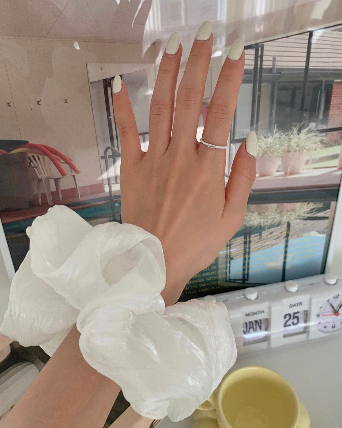 925 Silver Epoxy Colored Ring