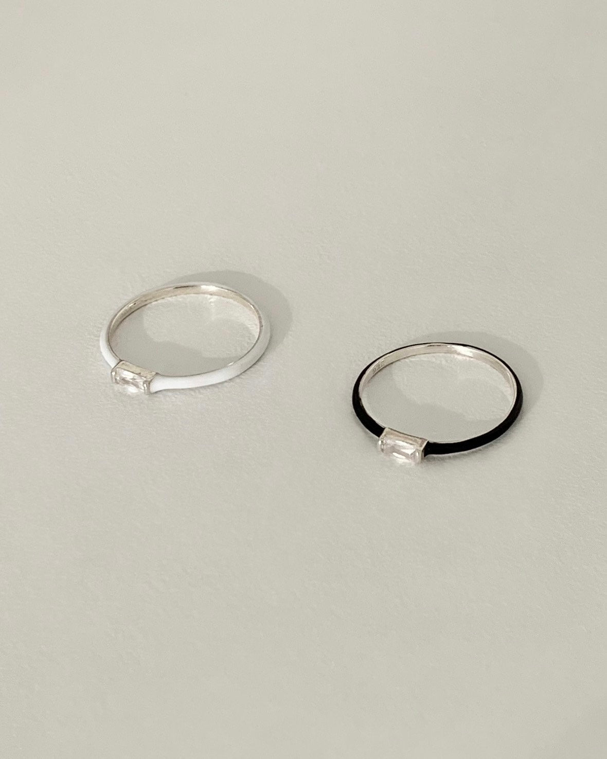 925 Silver Epoxy Colored Ring