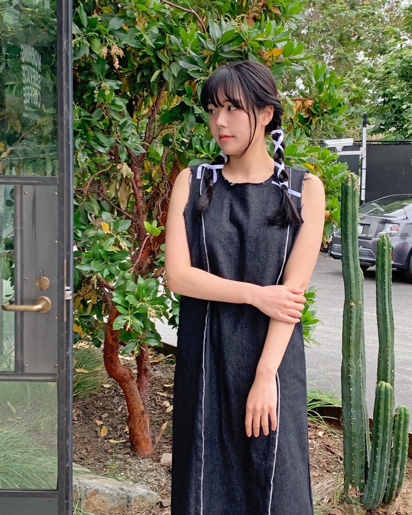 Raw Hem Maxi Dress