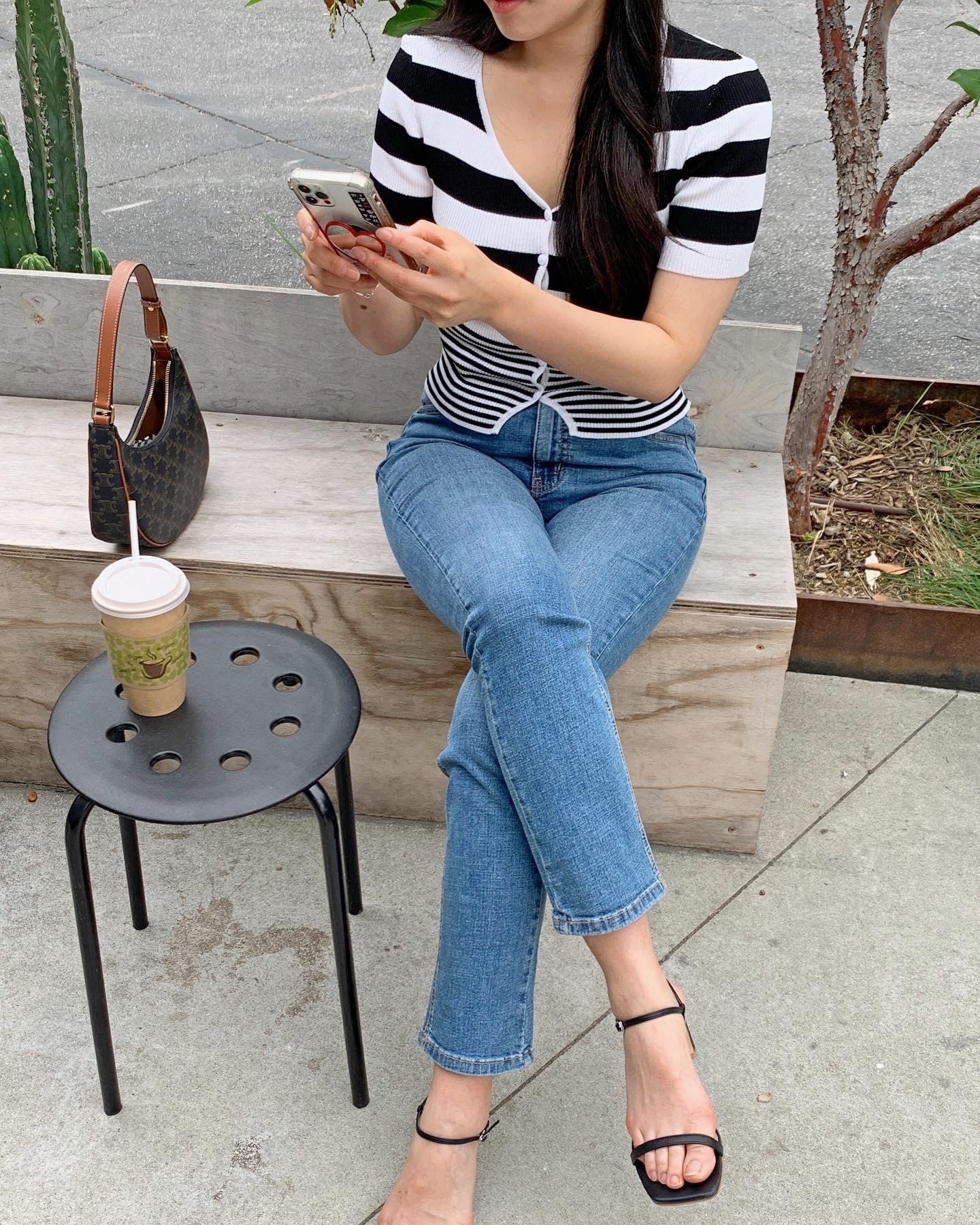 Striped Rib Summer Cardigan