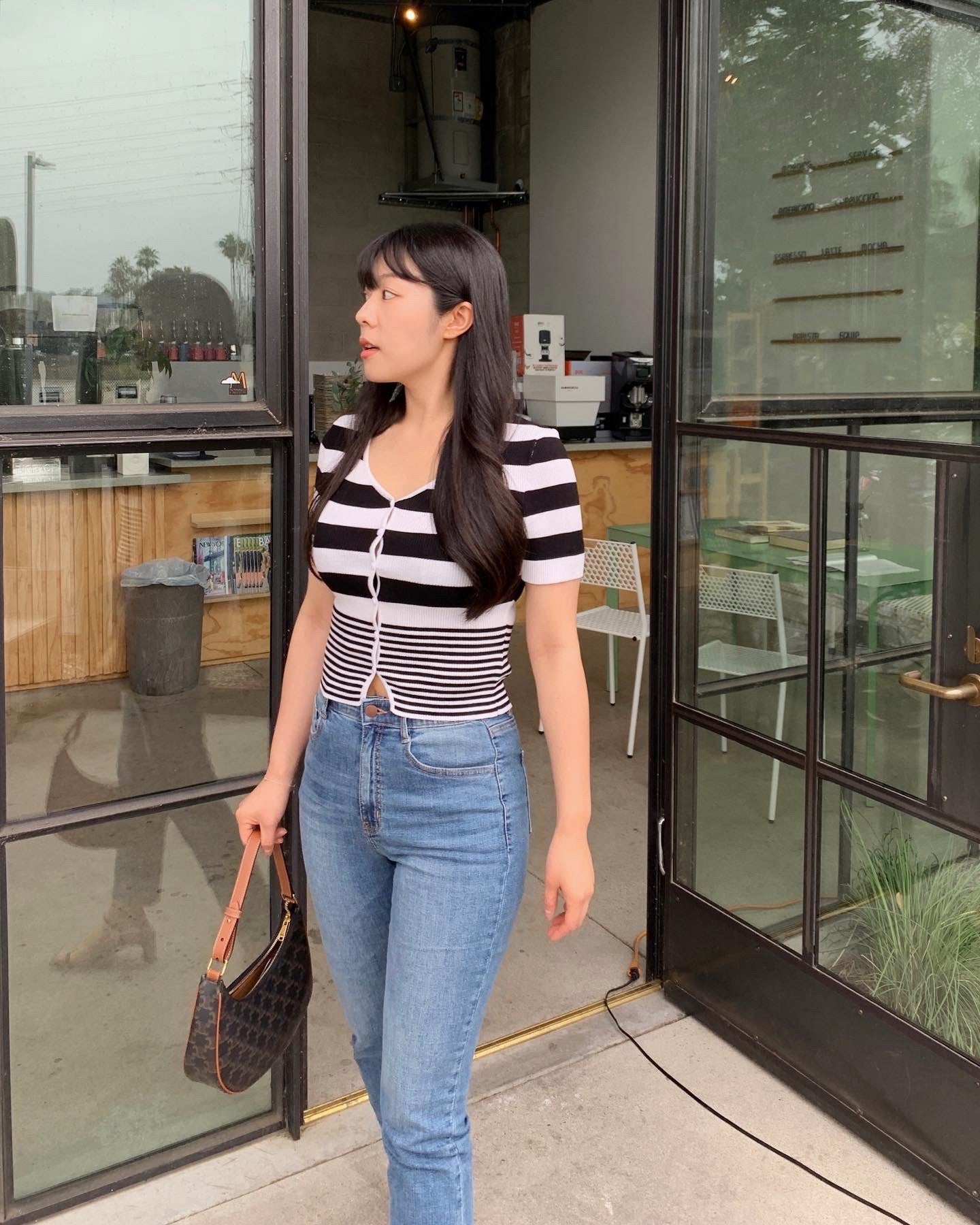 Striped Rib Summer Cardigan