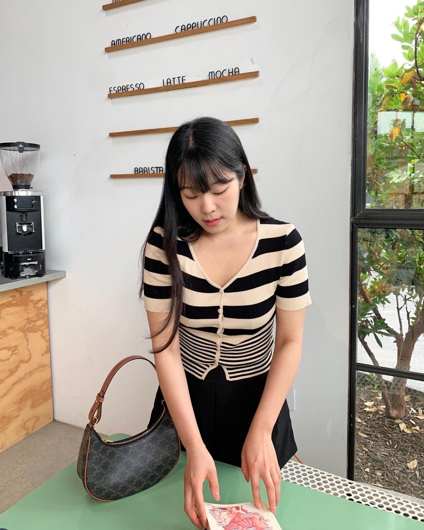 Striped Rib Summer Cardigan