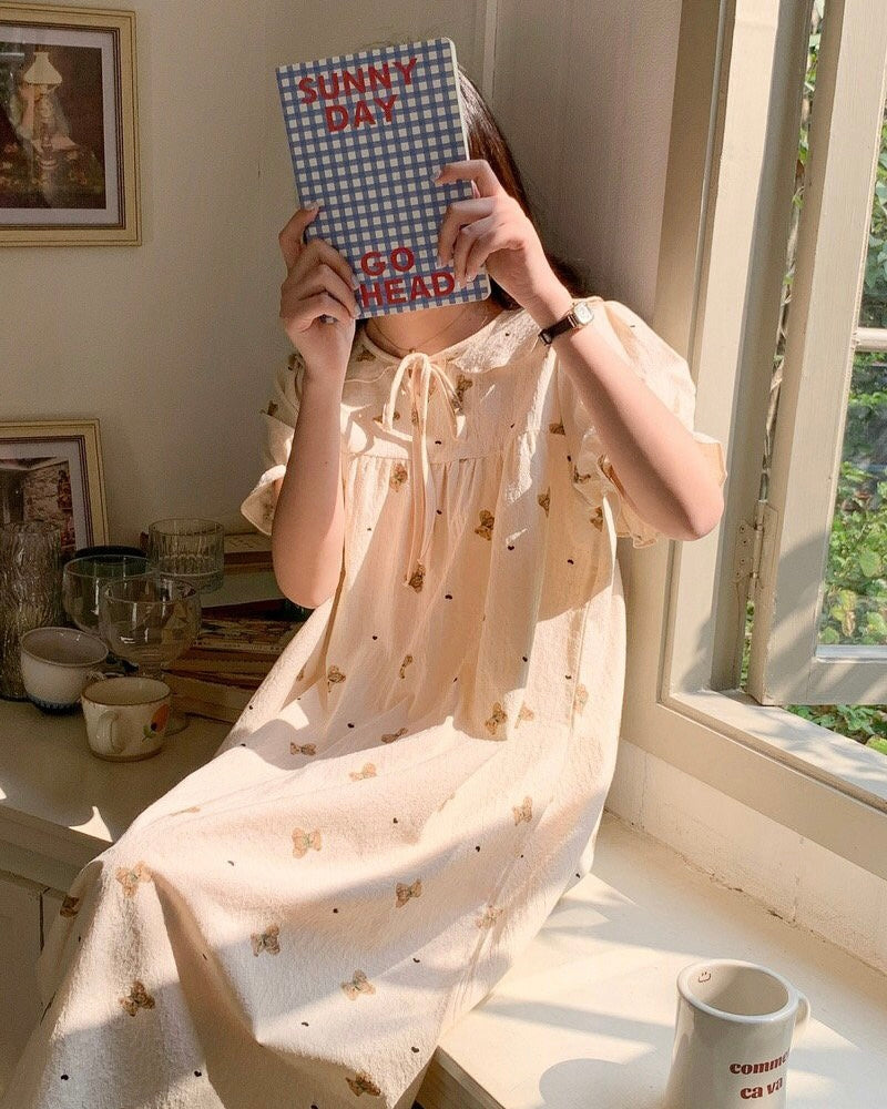 Bear and Heart Couple Pajama Set