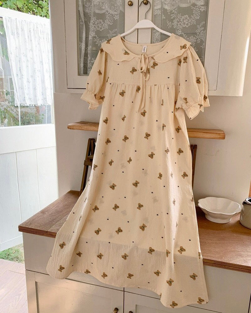 Bear and Heart Couple Pajama Set