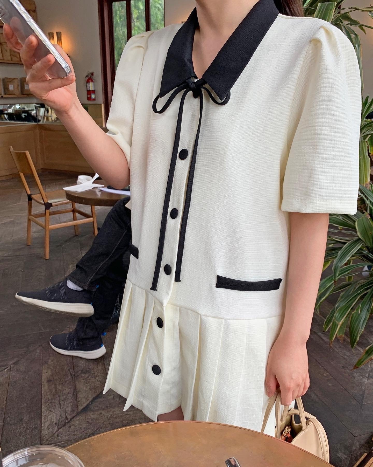 Bottom Pleated Dress