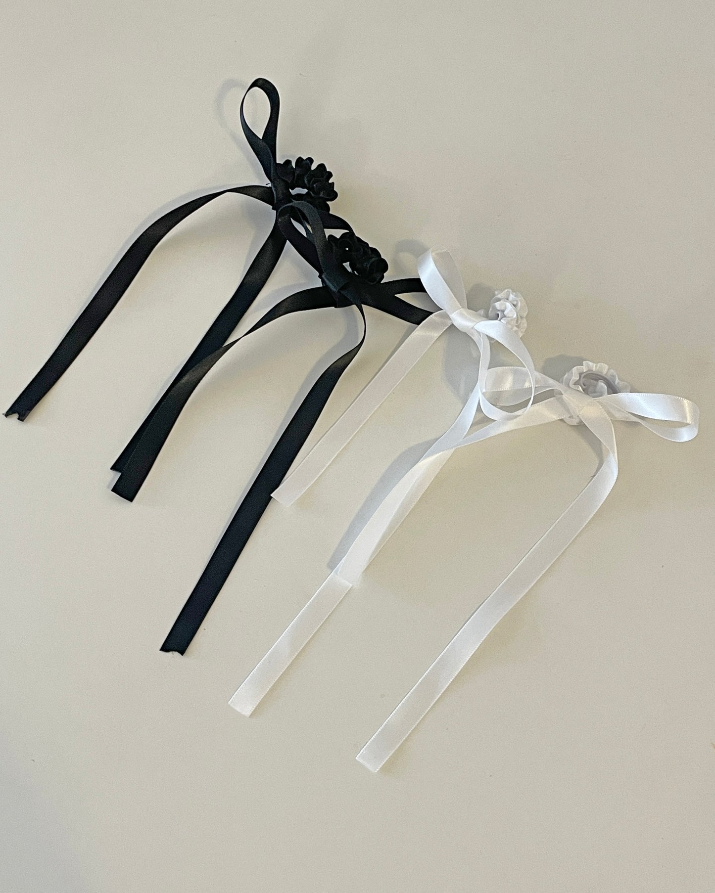 Satin Ribbon Hair Tie Set of 2