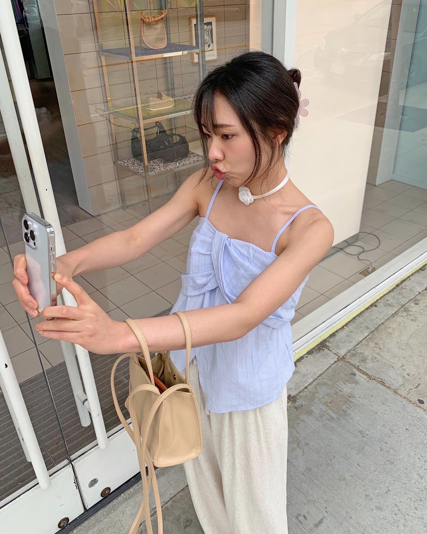 Slit Twist Tank Top