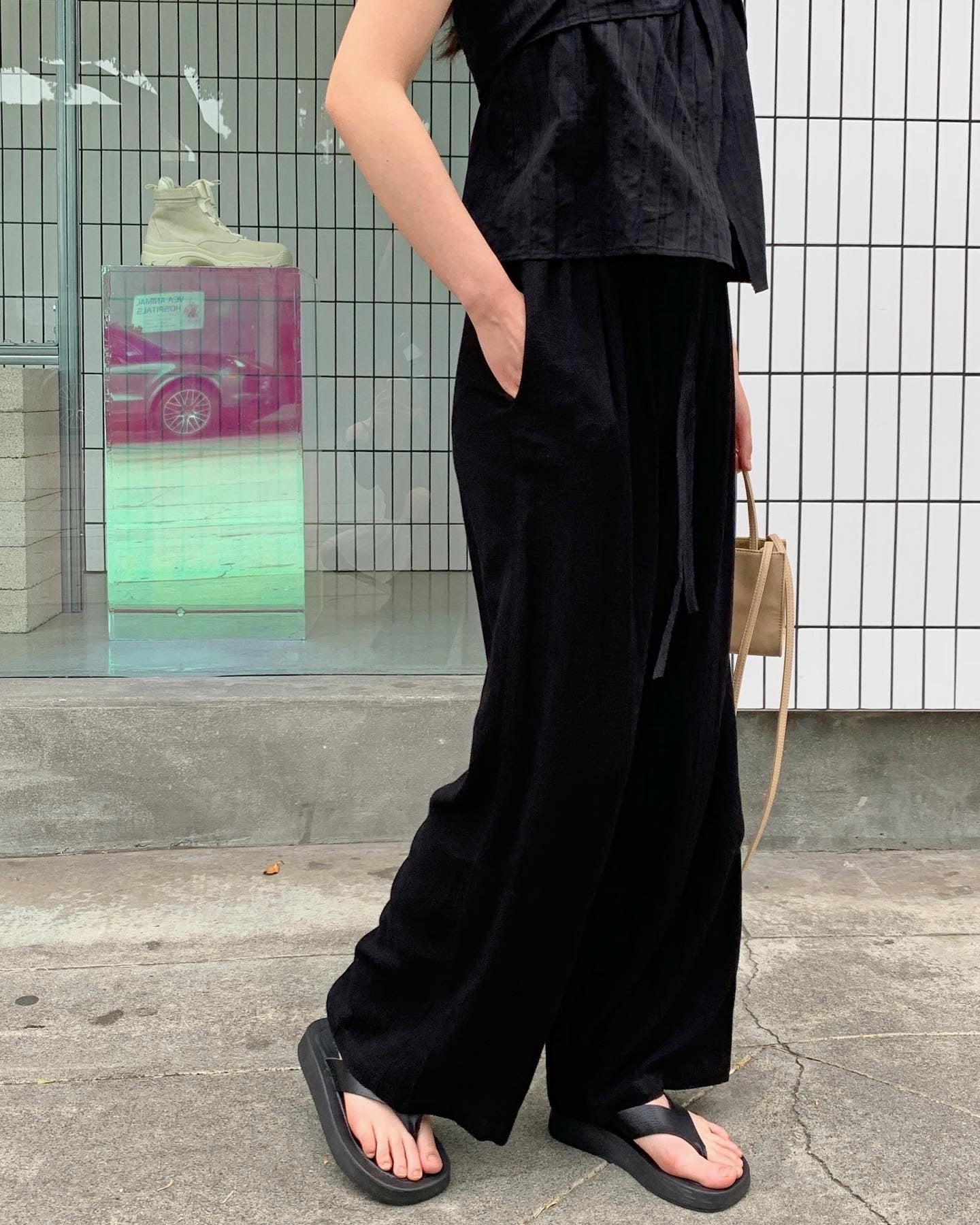 Wide Leg Linen Pants