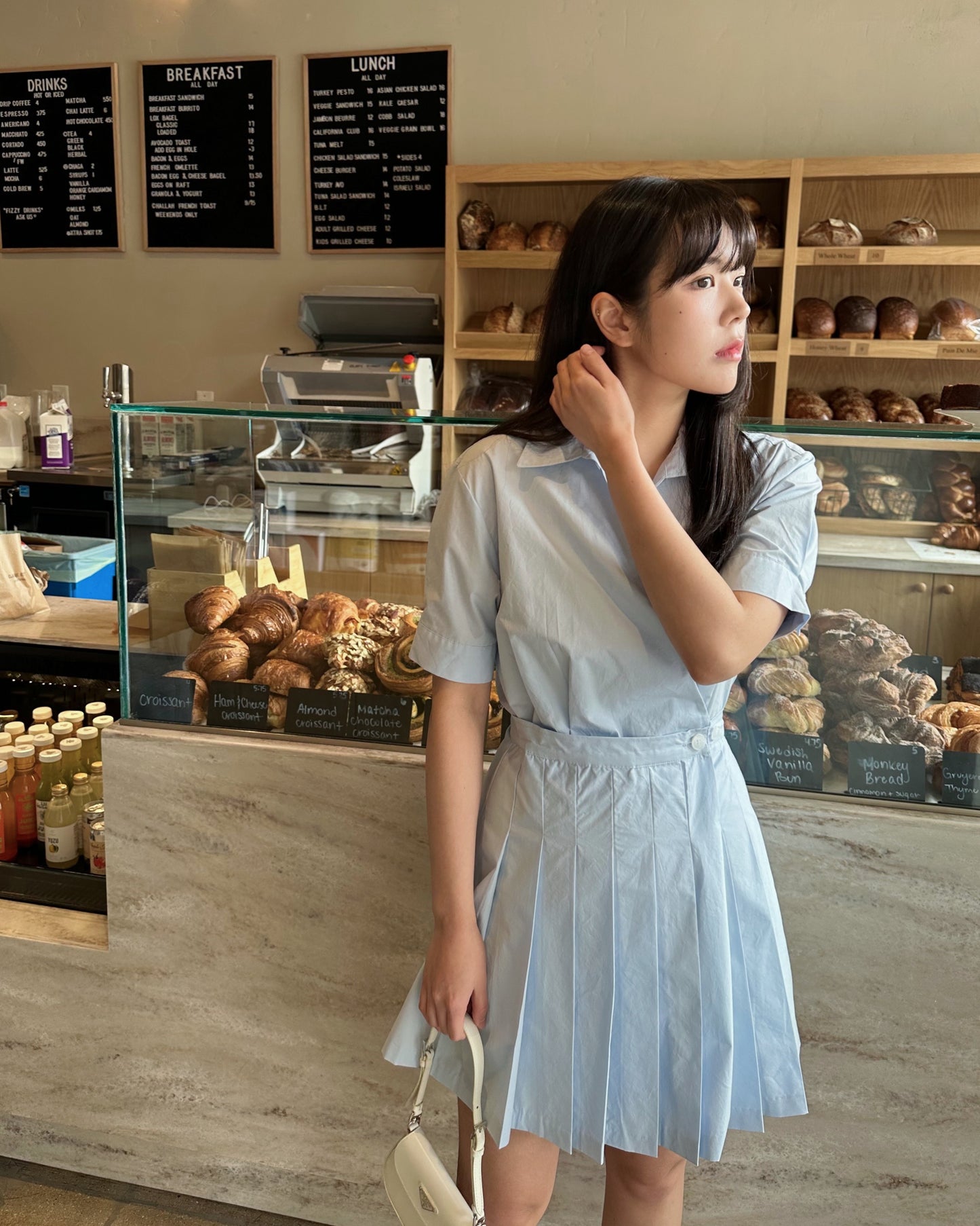 Pleated Wrap Dress