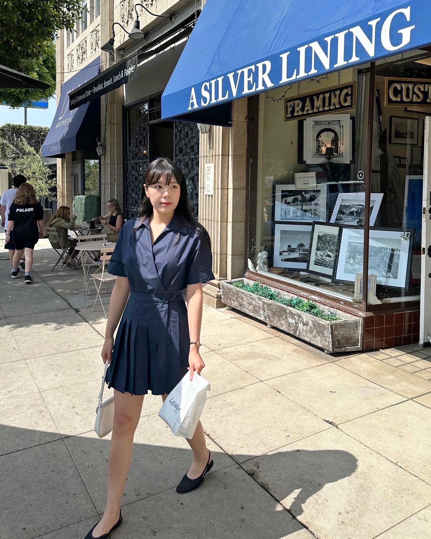 Pleated Wrap Dress