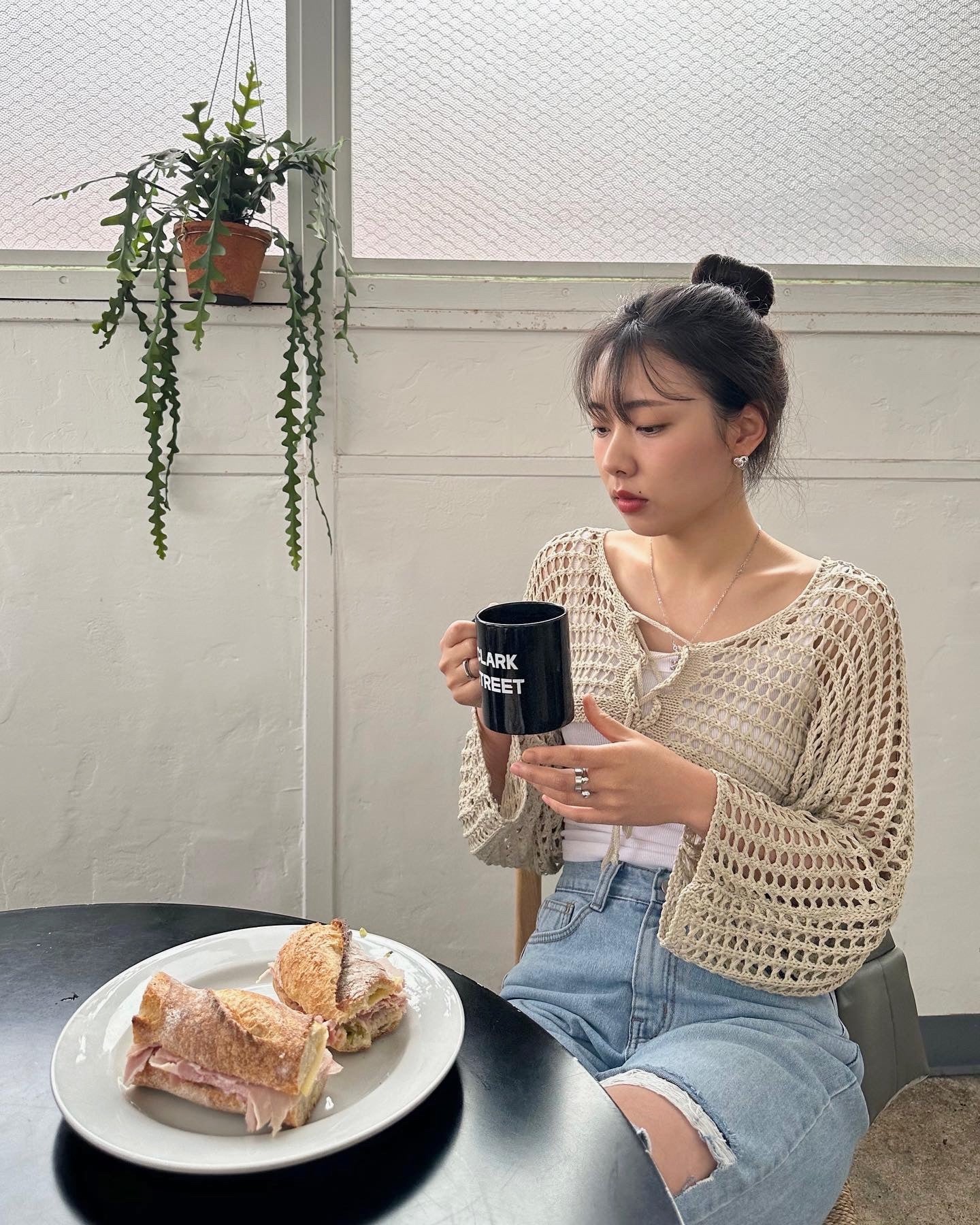 Fishnet Bolero Cardigan