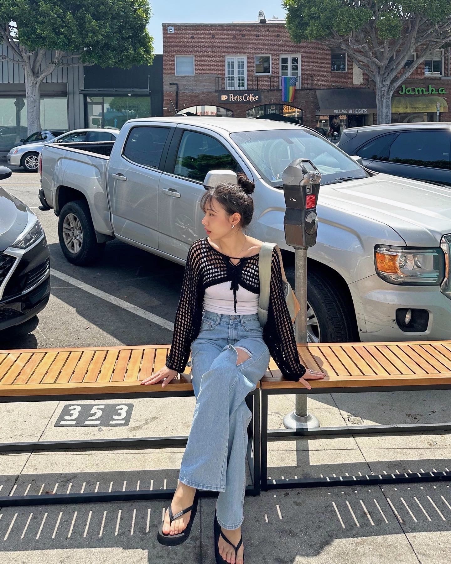Fishnet Bolero Cardigan
