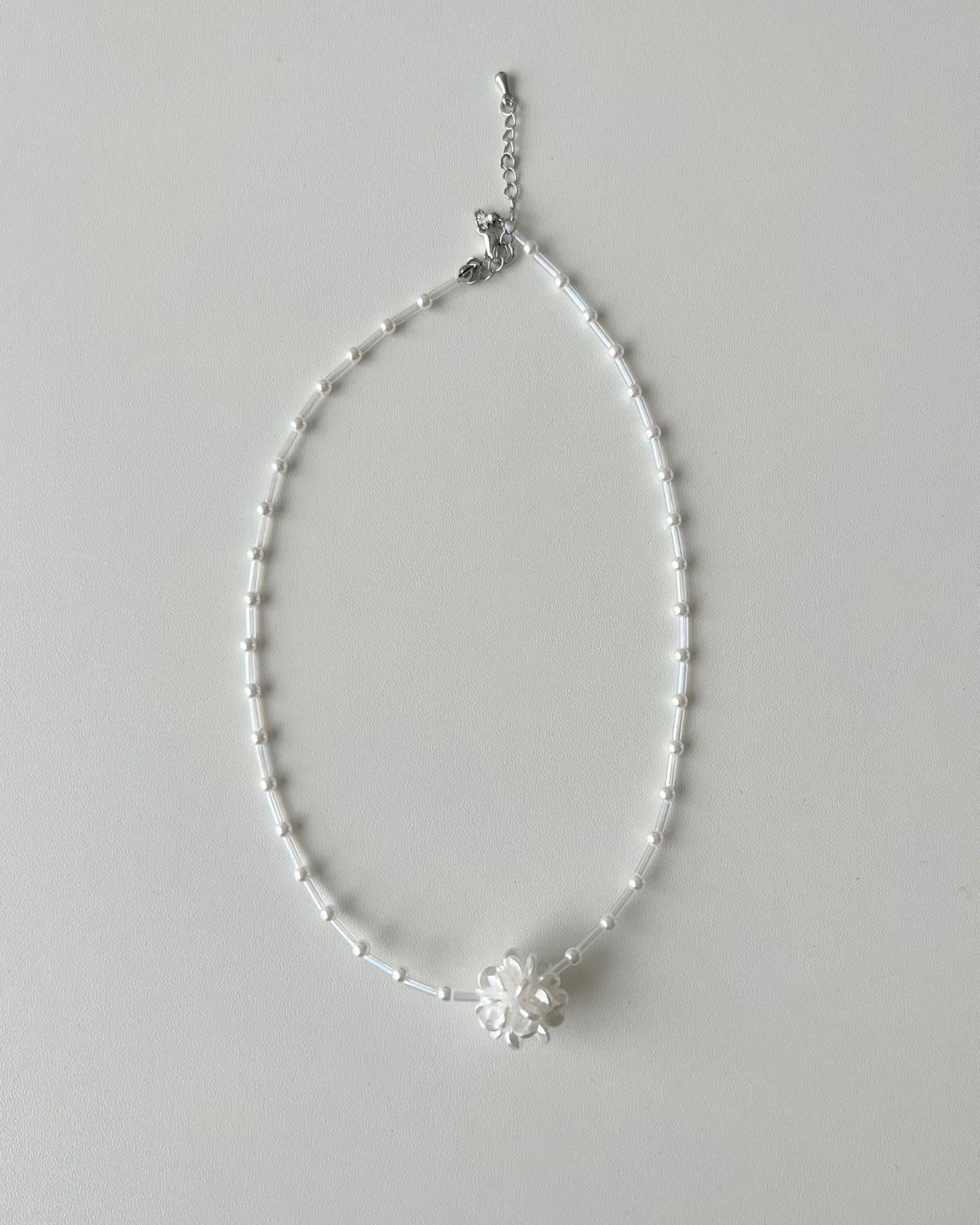 Aurora Beads Flower Necklace
