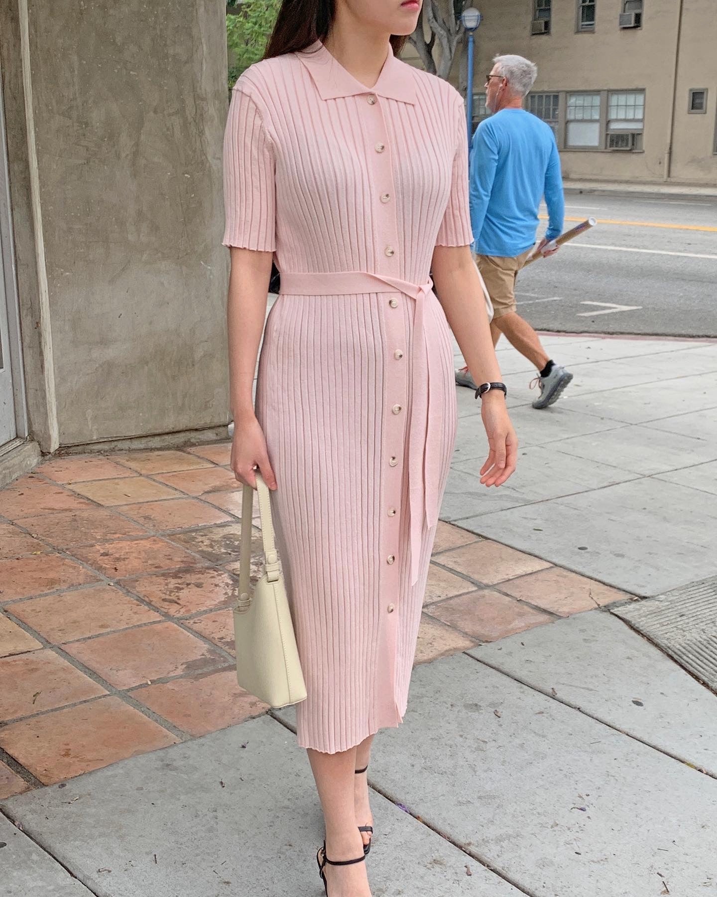 Button Down Maxi Knit Dress