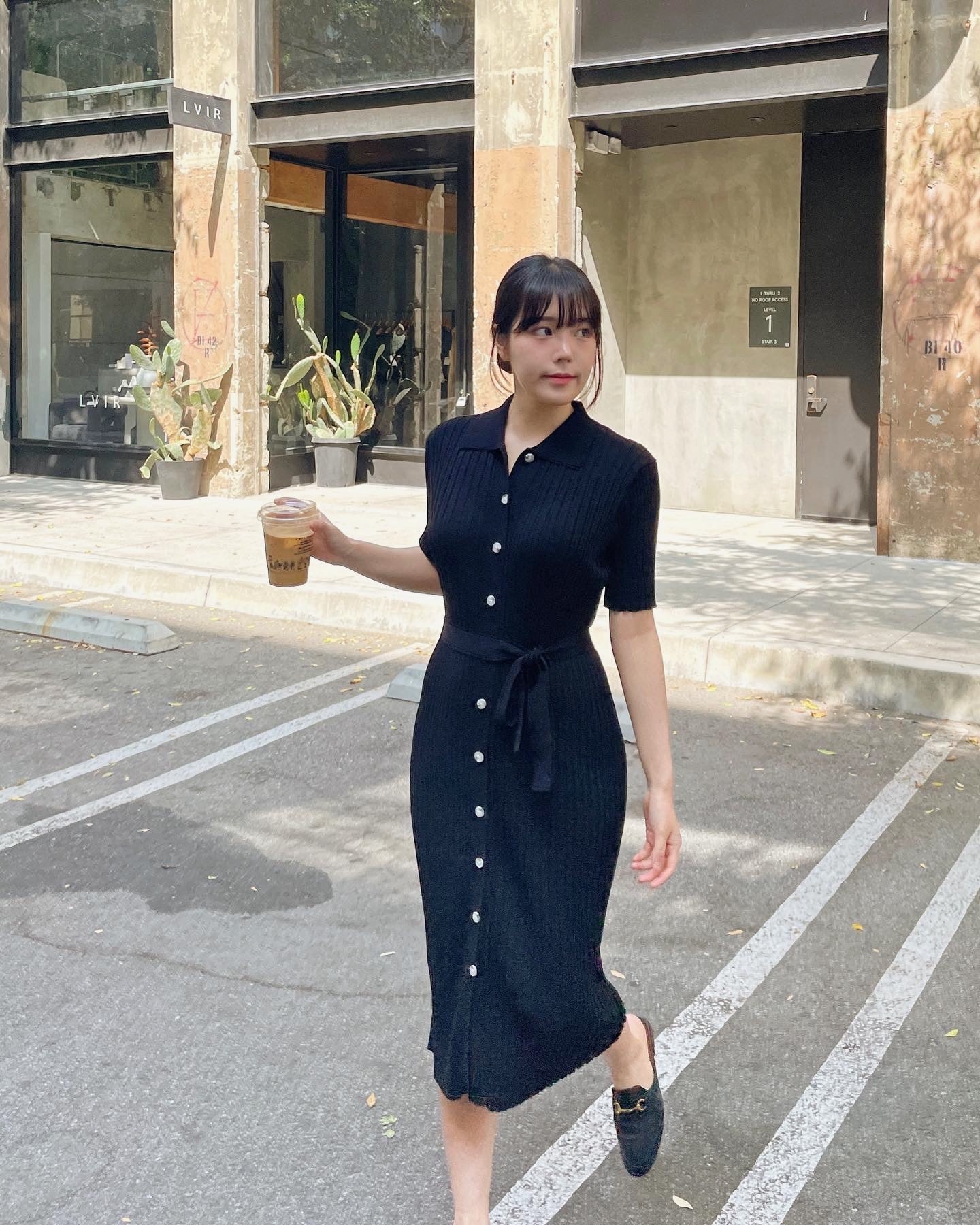 Button Down Maxi Knit Dress