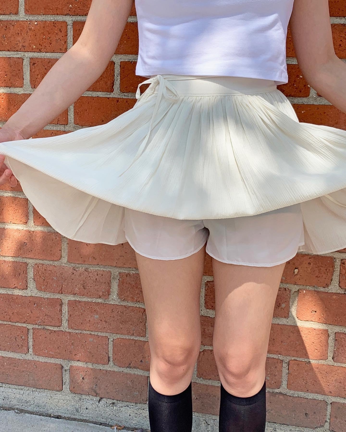 String Tie Skort