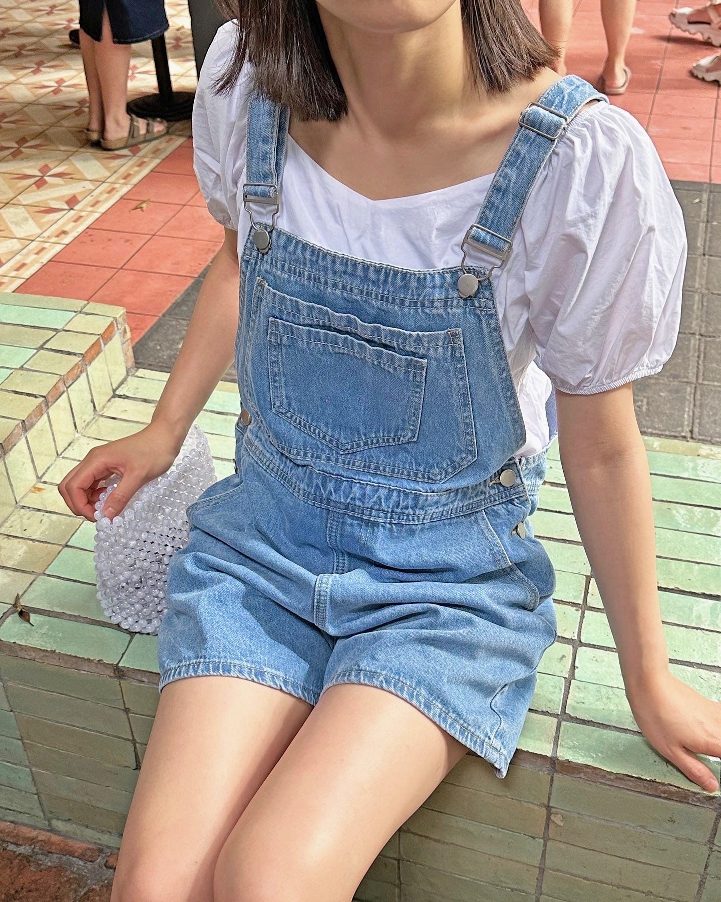 Denim Romper