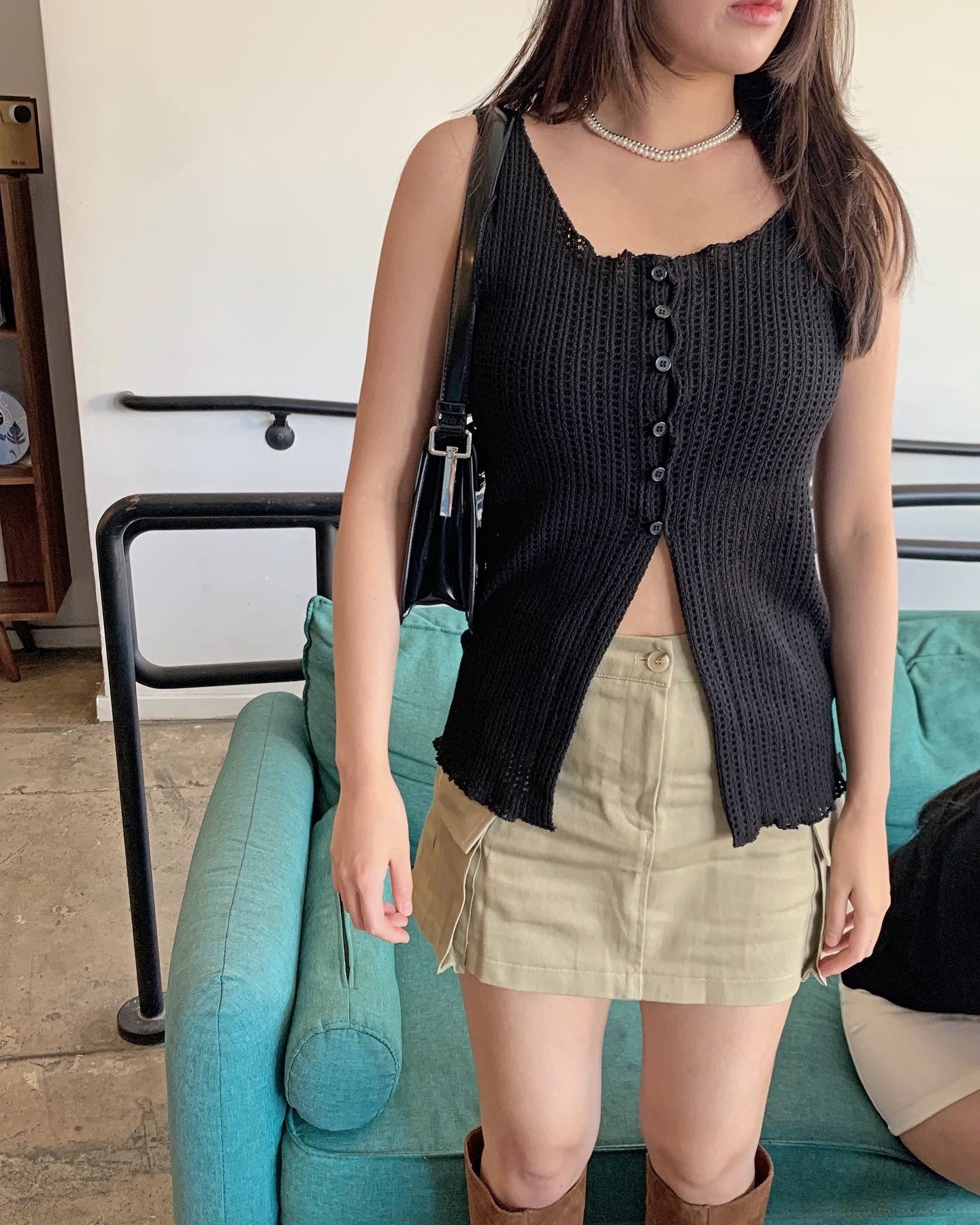 Low Rise Cargo Skirt