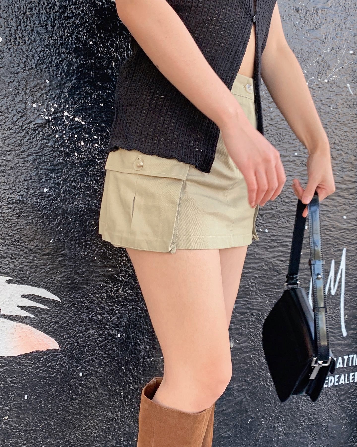 Low Rise Cargo Skirt