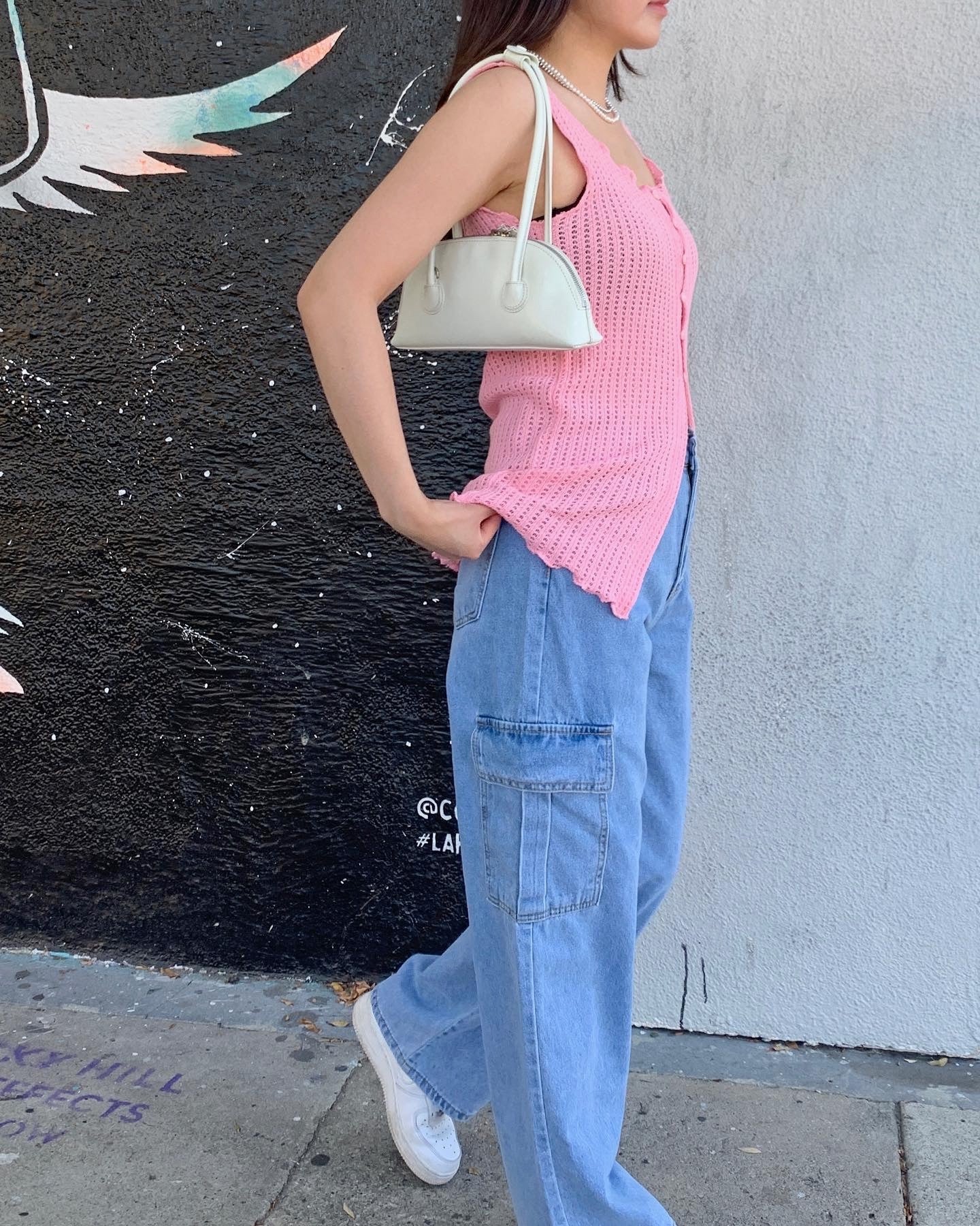 Side Pockets Wide Leg Jeans
