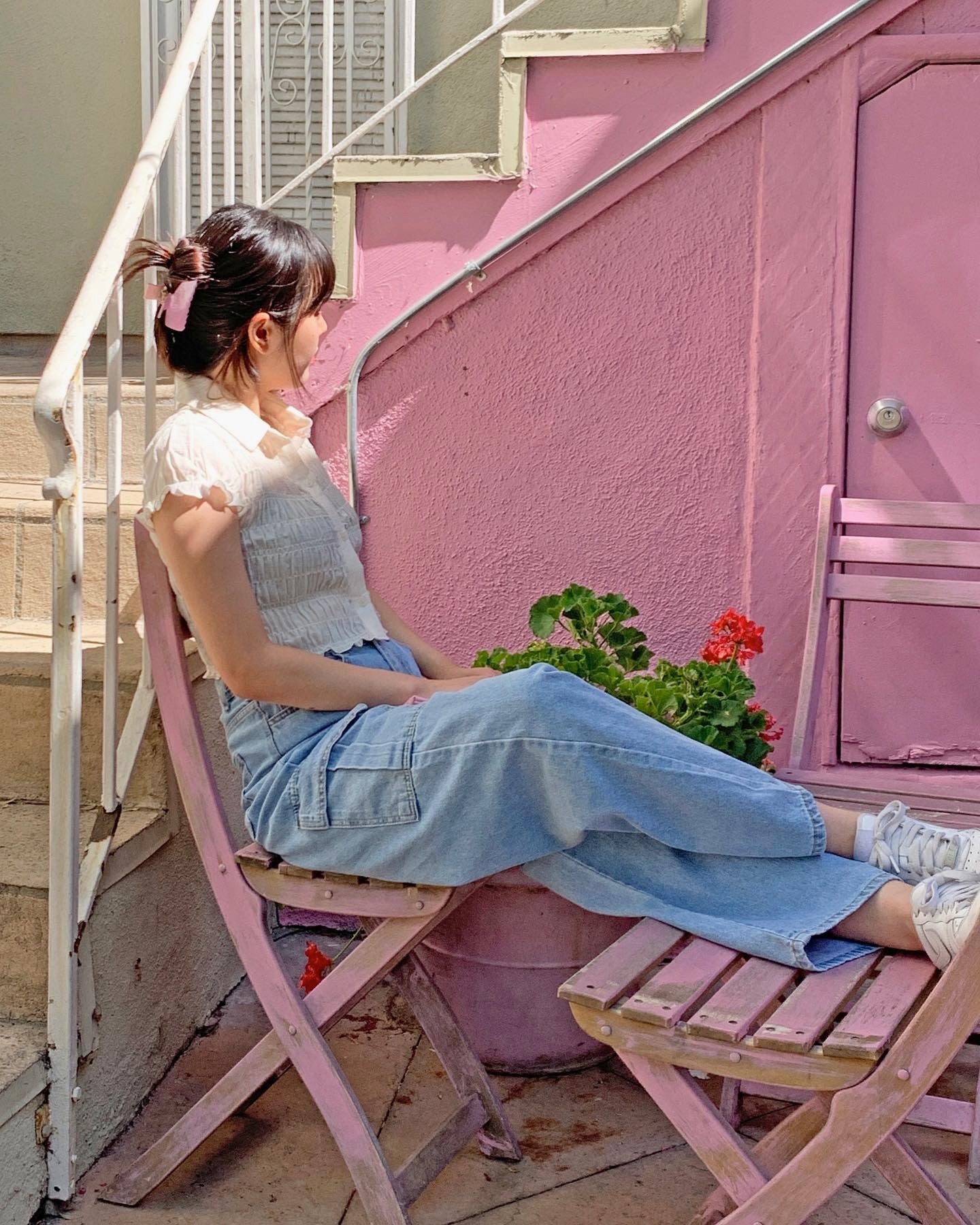 Side Pockets Wide Leg Jeans