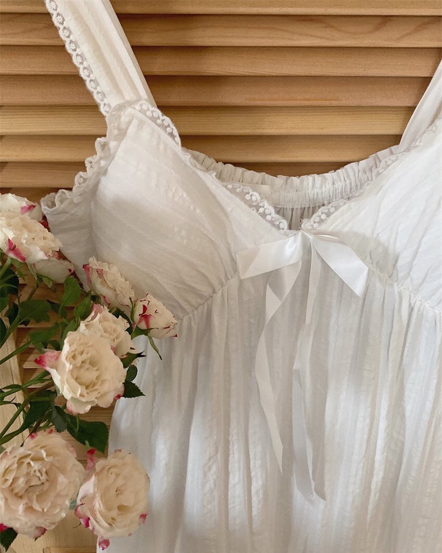Ribbon Lace Pajama Dress