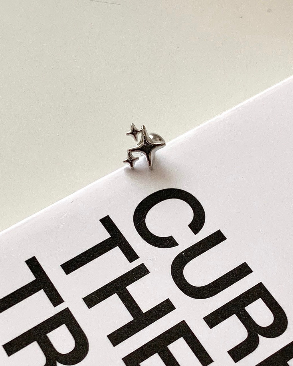 Surgical Steel 3 Stars Piercing