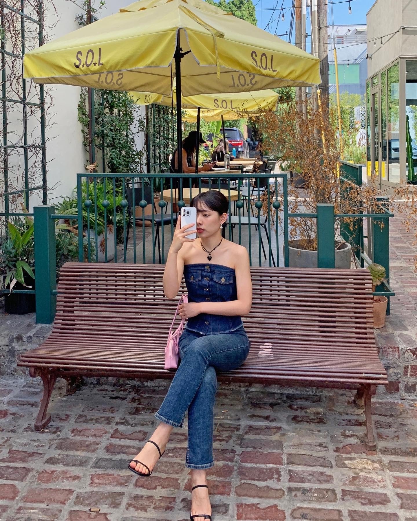 Denim Tube Top