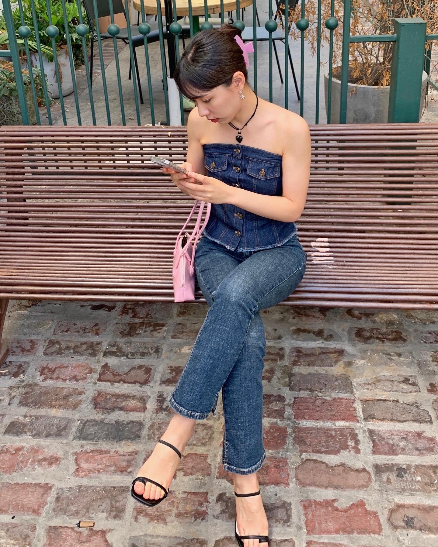Denim Tube Top