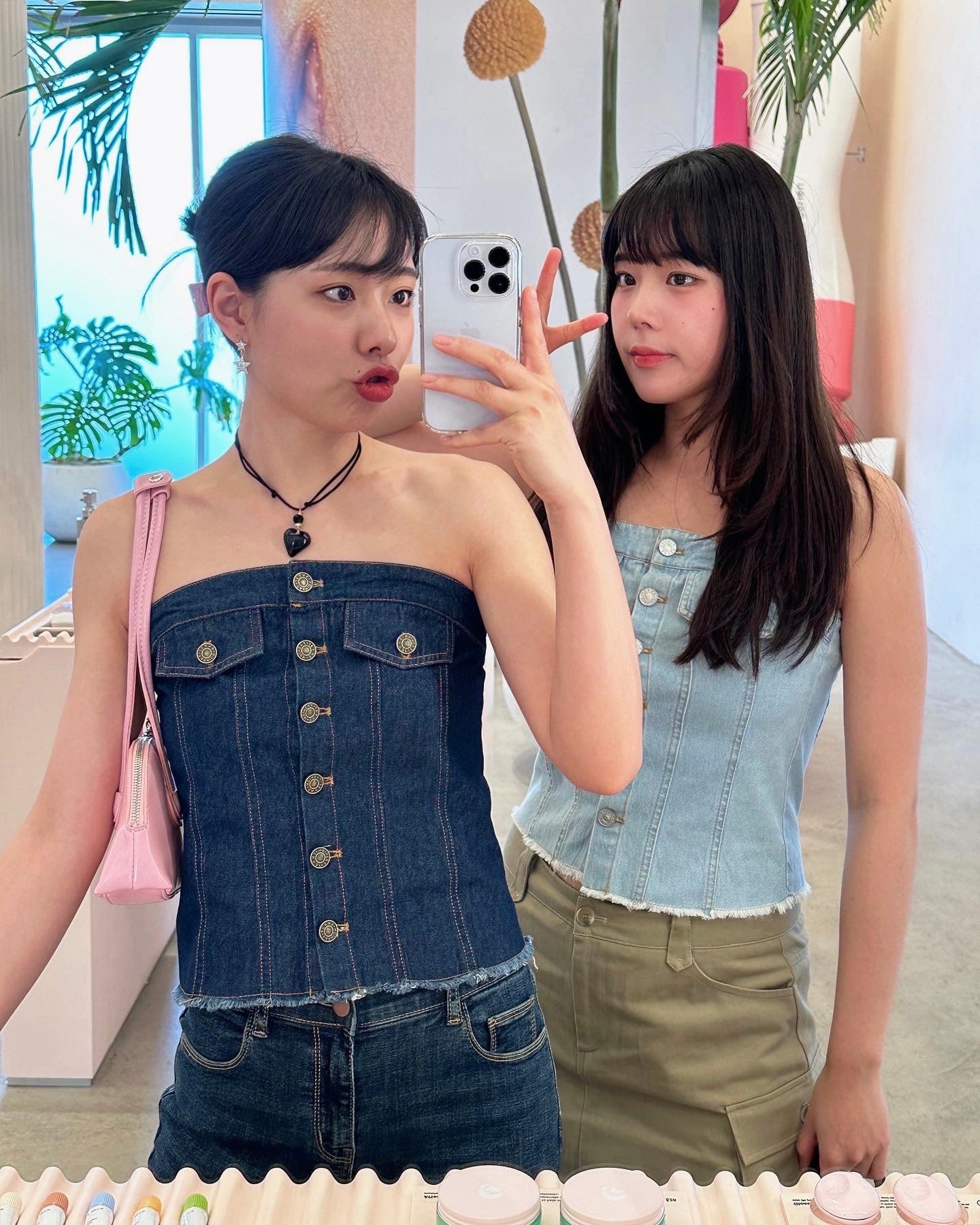 Denim Tube Top
